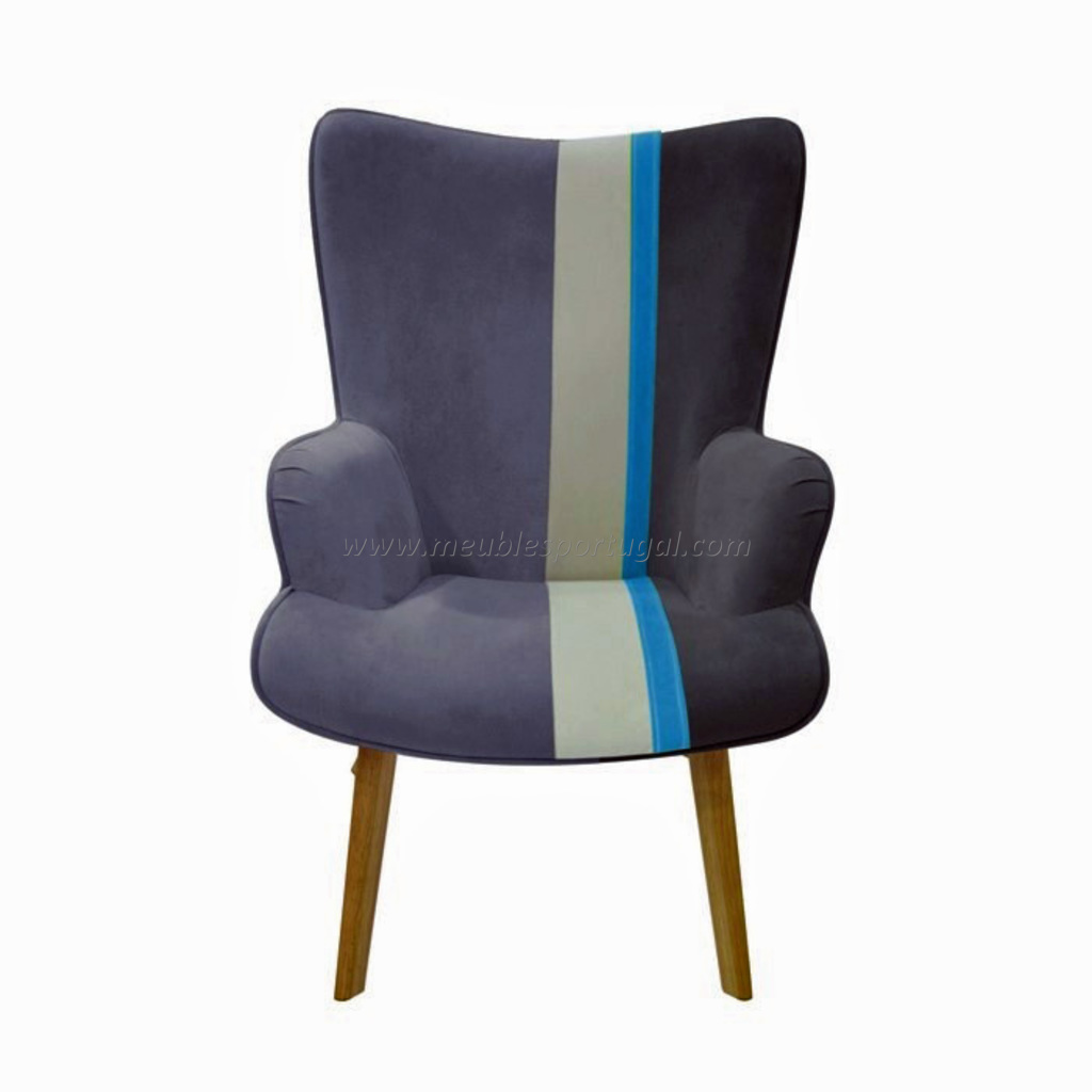 Fauteuil nuances de bleu