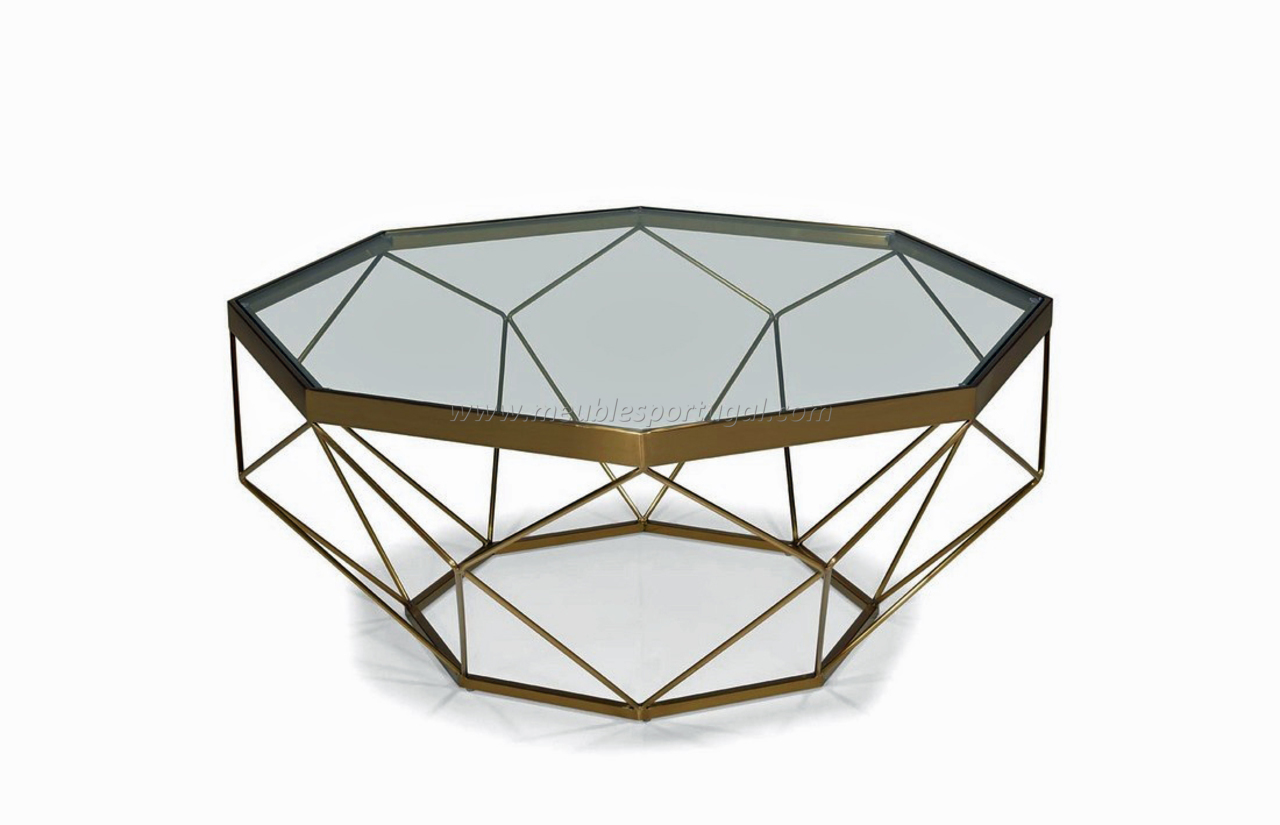 Table basse diamant