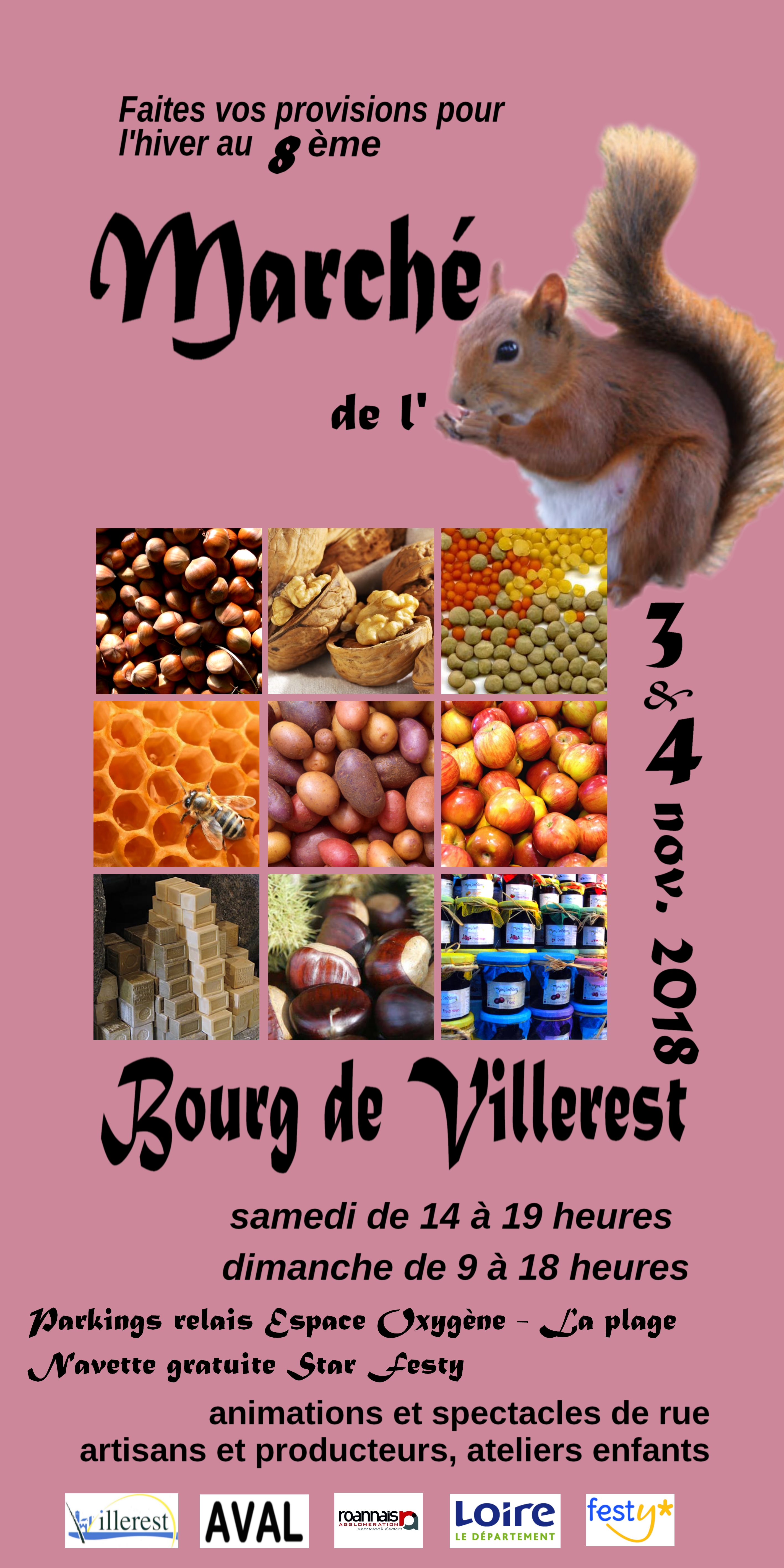 8ème Marché de l'Ecureuil à Villerest