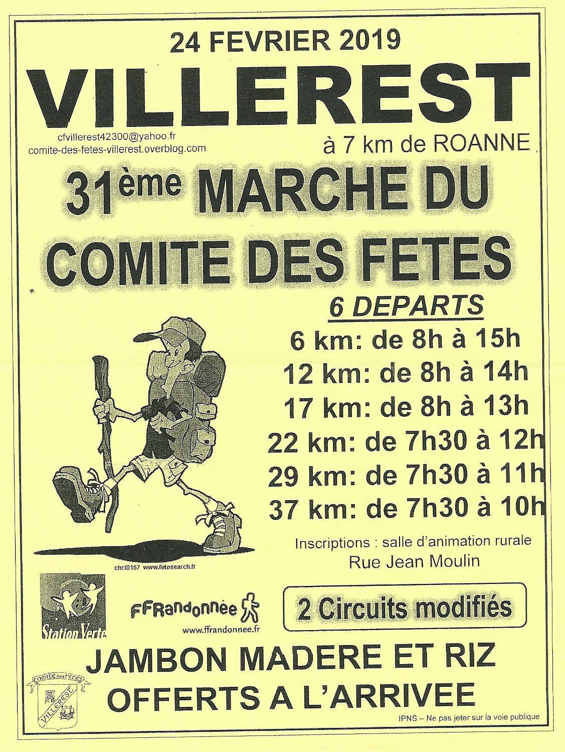 31éme Marche du comité des fêtes