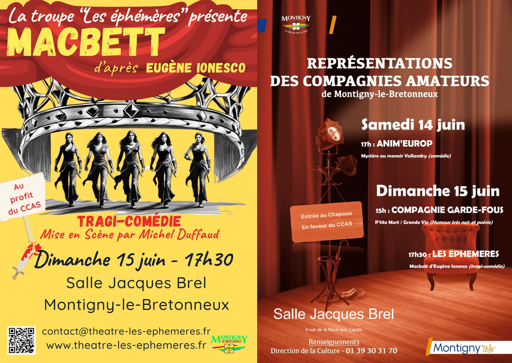 Macbett au profit du CCAS le 15 juin