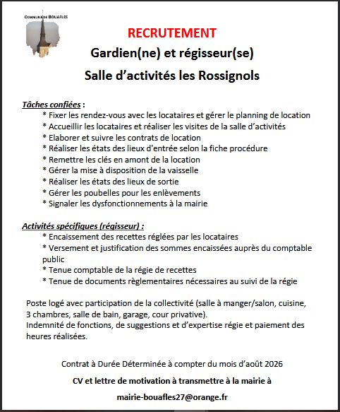2026 Annonce-recrutement-regisseur