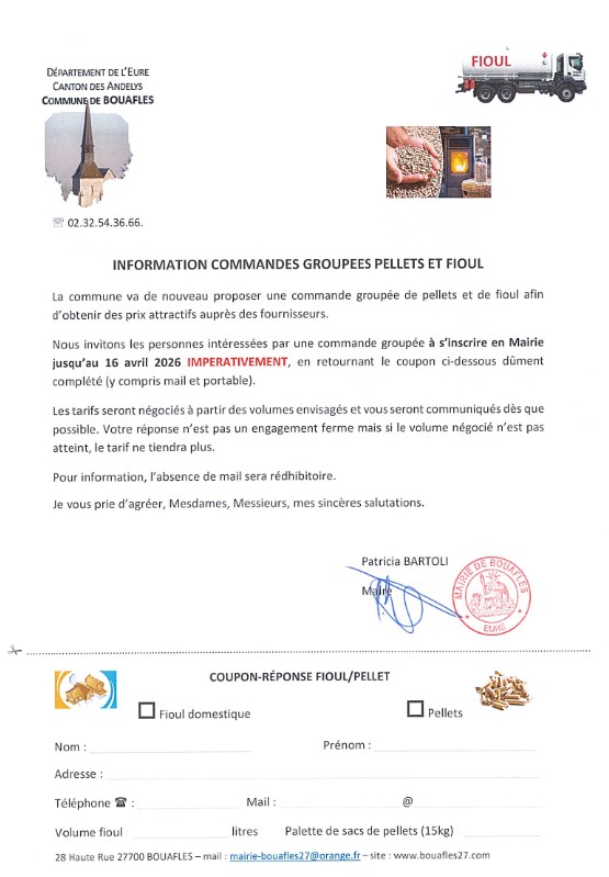 2026 campagne bdc pellet fioul