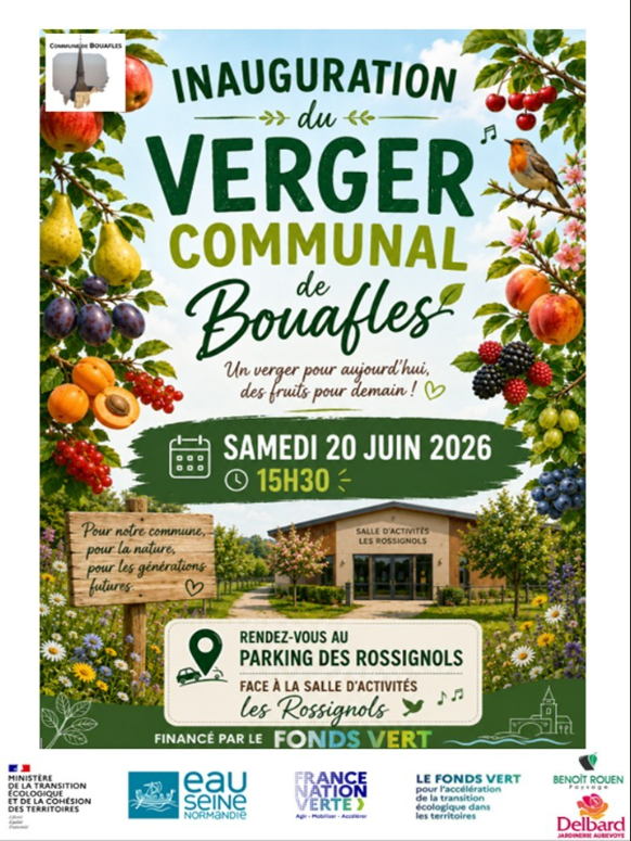 2026 affiche inauguration verger communal