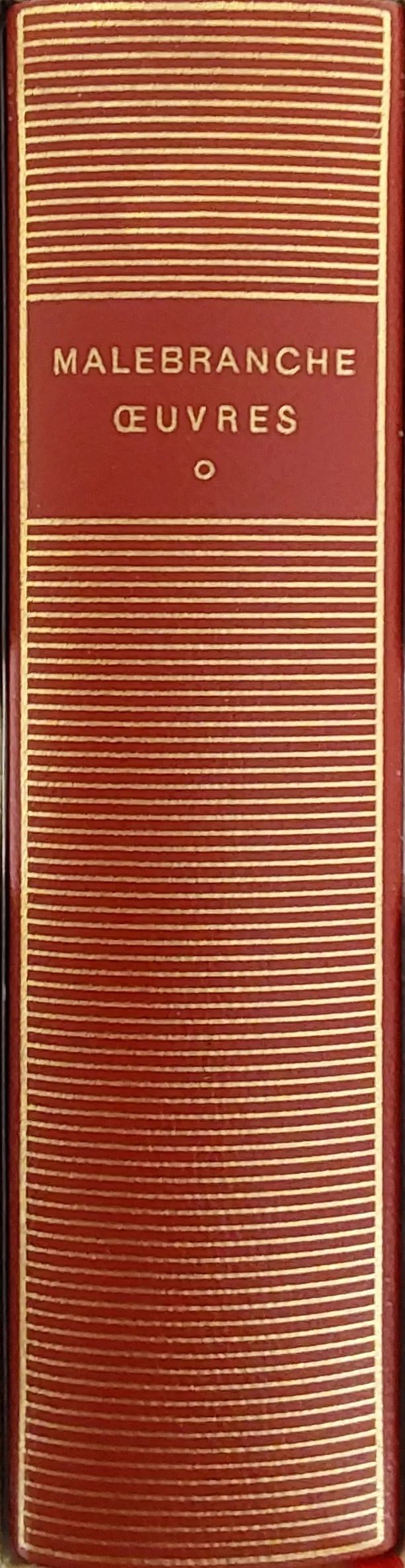 Volume 277 de BNicolas Malebranche dans la bibliothèque de la Pléiade.