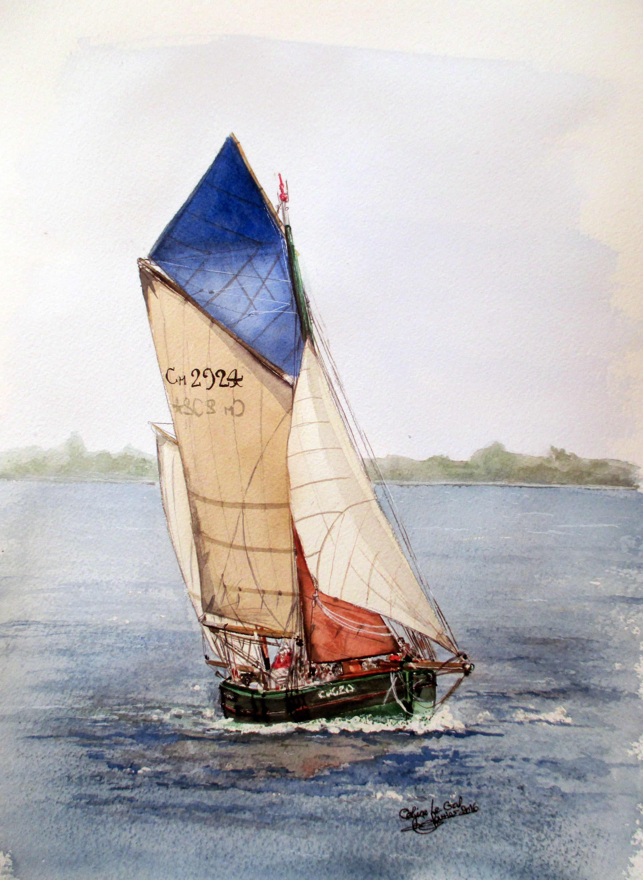 Vieux grement golfe du morbihan fev2016