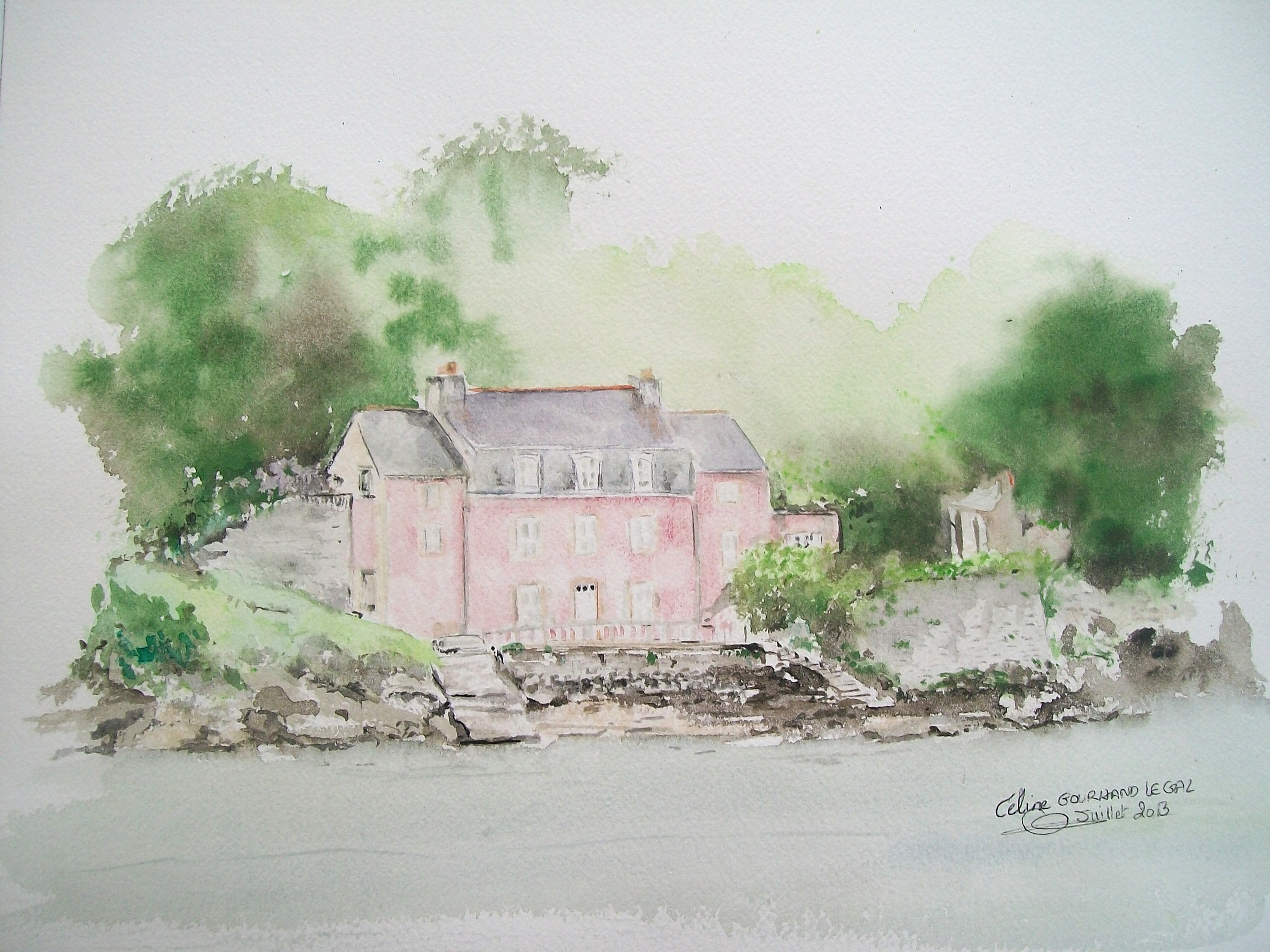 Maison rose
