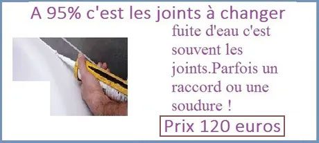 Changement de joint