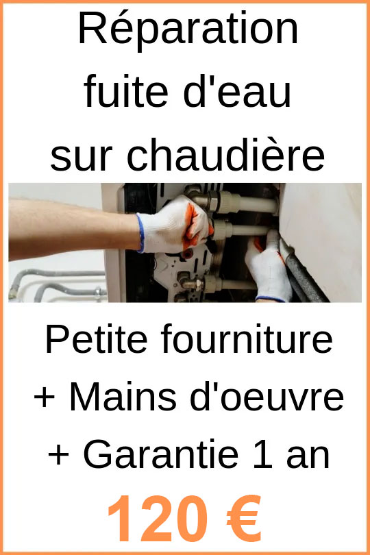 Réparation fuite d'eau sur chaudière Le Blanc-Mesnil