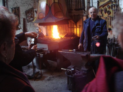 L'intérieur de la forge d'Ensigné