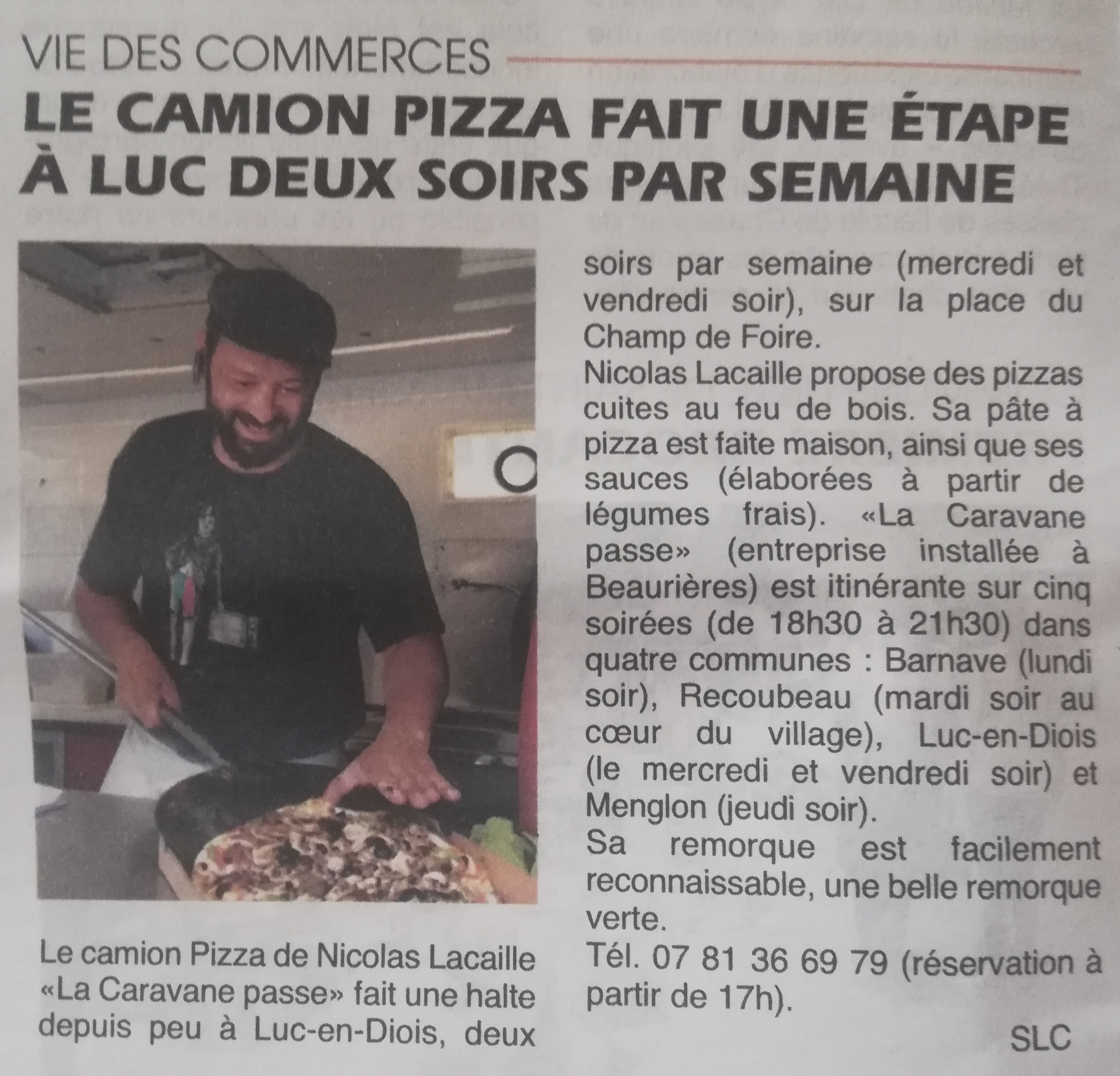 Camion pizza "La caravane passe"