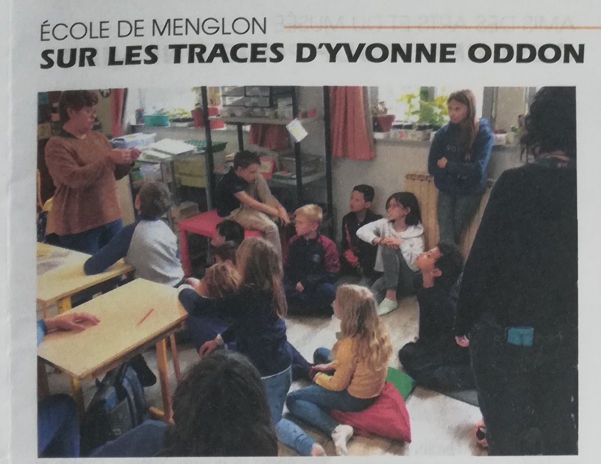Ecole de Menglon - Sur les traces d'Yvonne Oddon