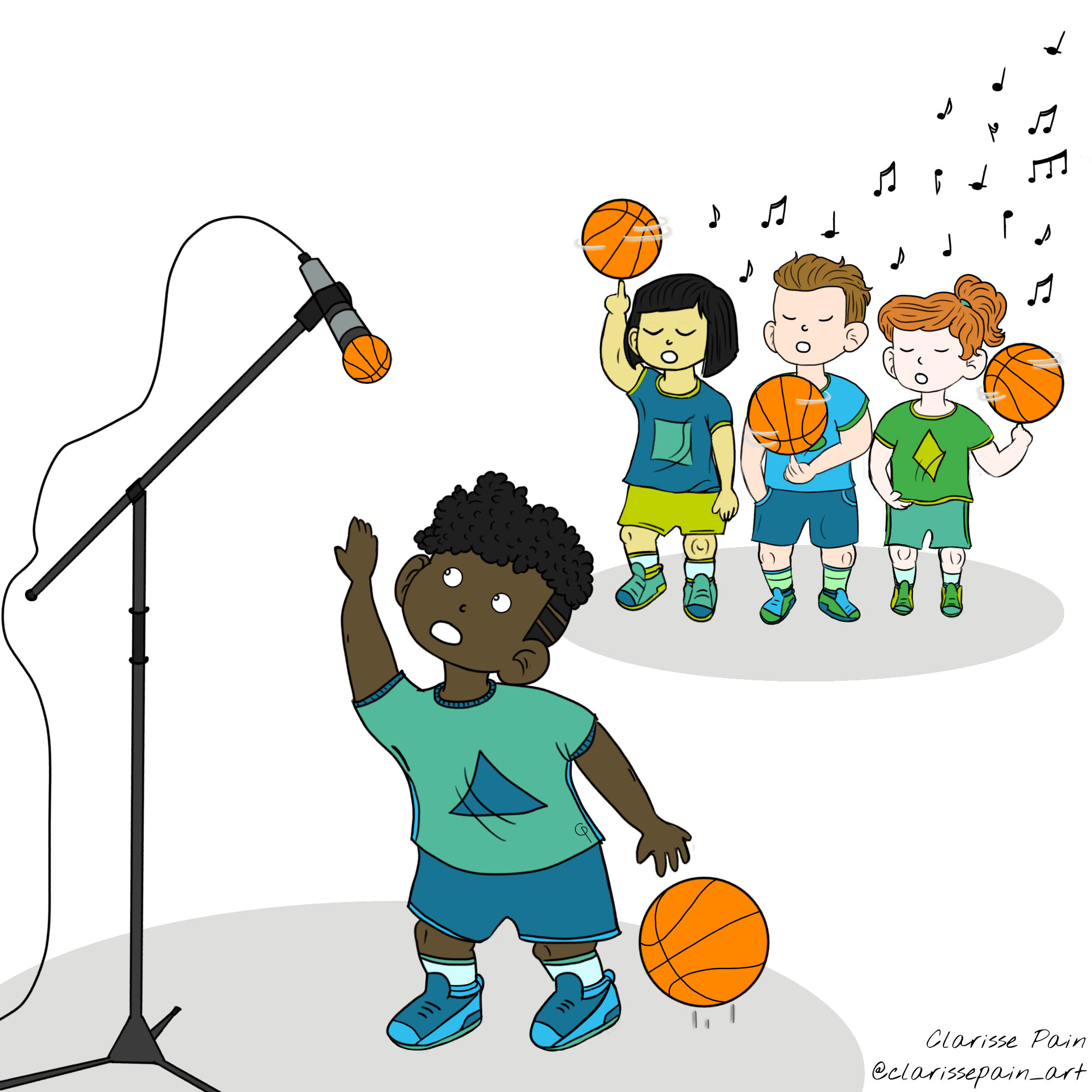 Chanteur basket final 1 