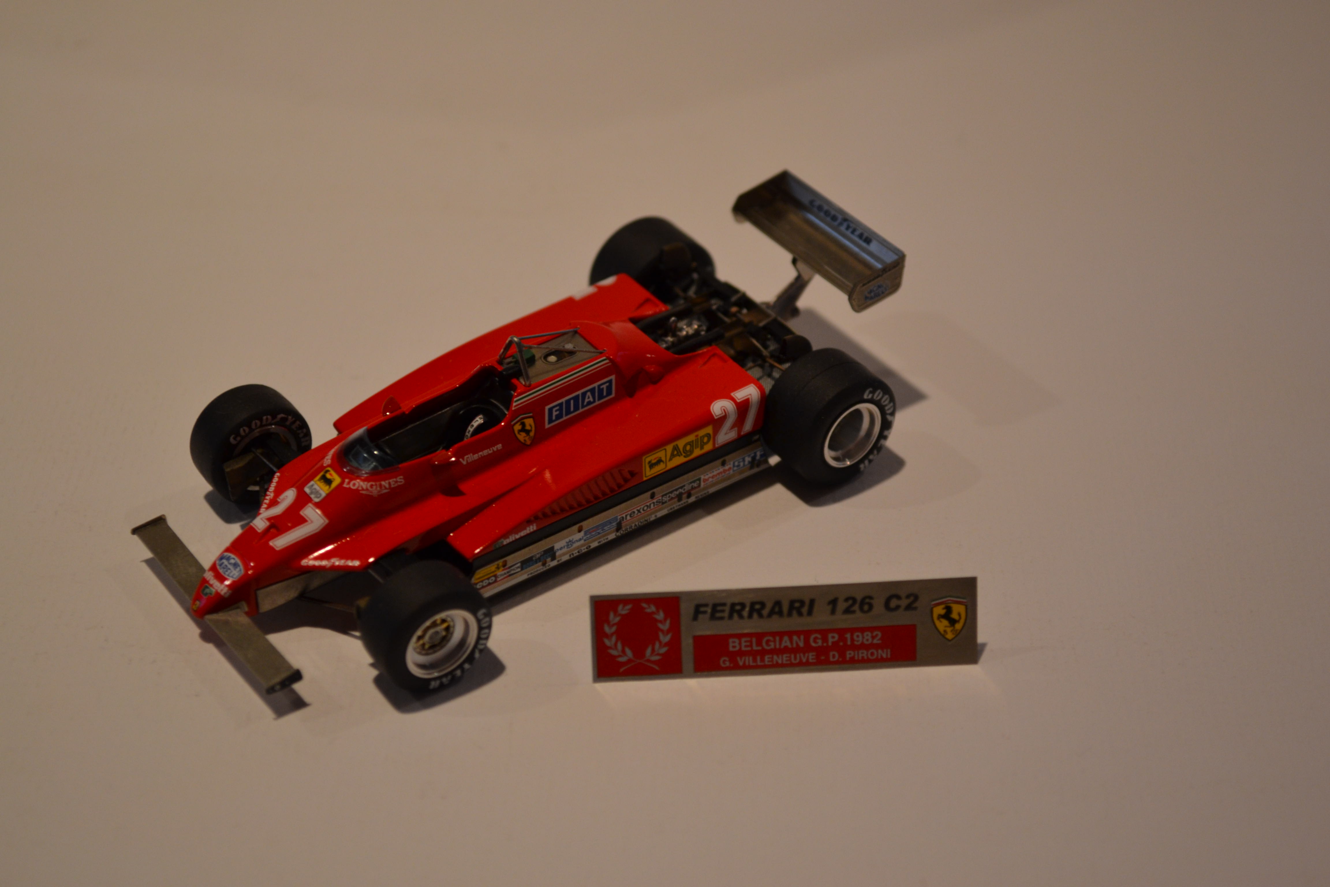 Ferrari 126 C2
Gilles Villeneuve
Saison 1982 / Version GP Belgique
TAMEO TMK 332
Echelle 1/43e
Prix : 115 euros