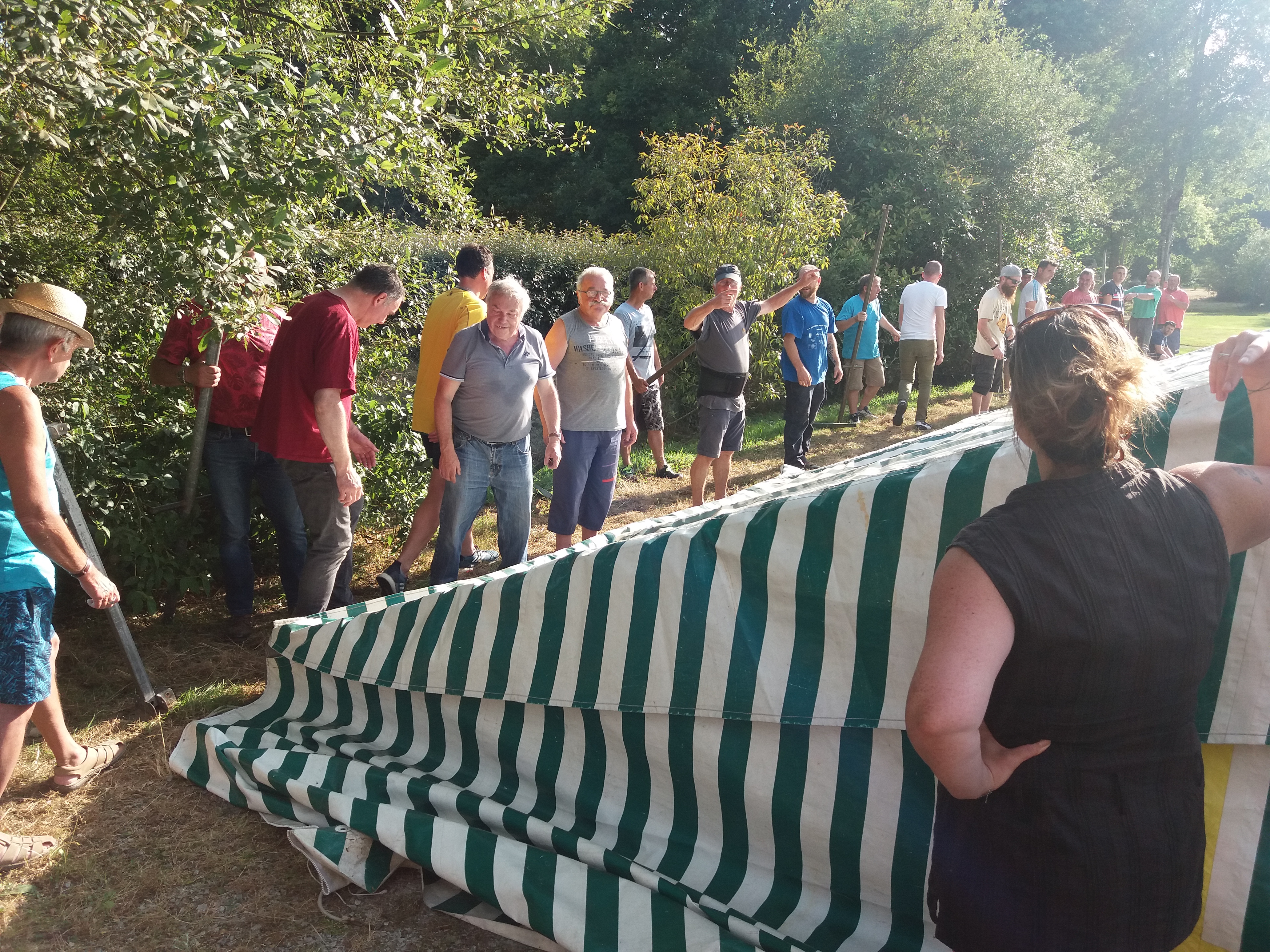 Montage du chapiteau 2019 2 