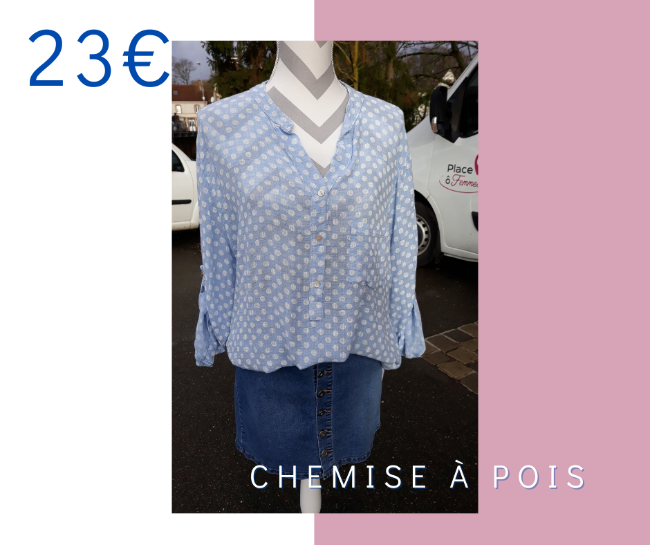 Chemise a pois