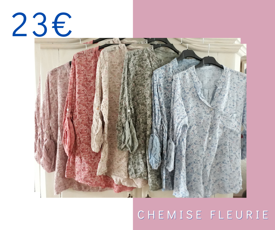 Chemise fleurie