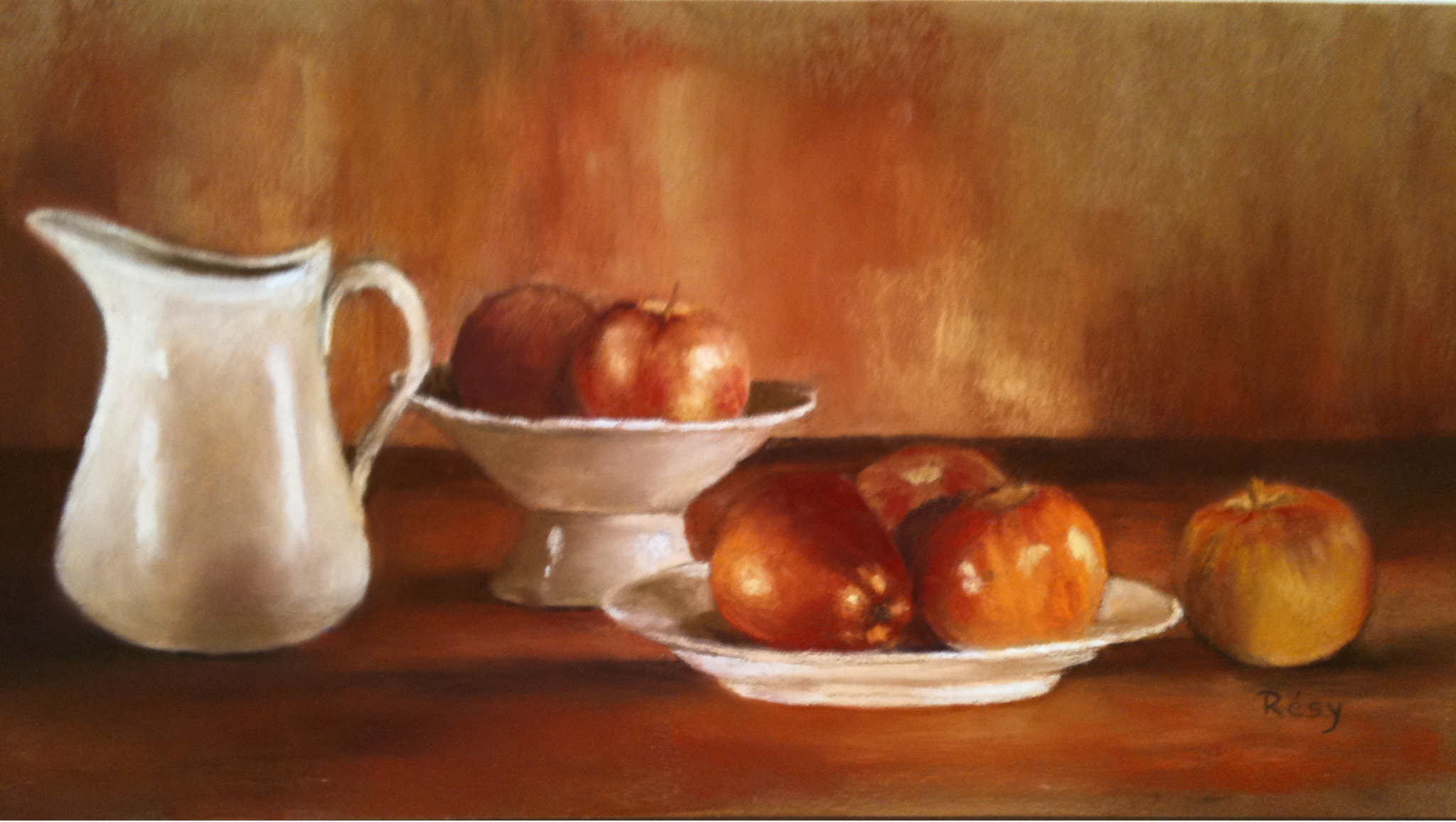 C nature morte aux pommes 2