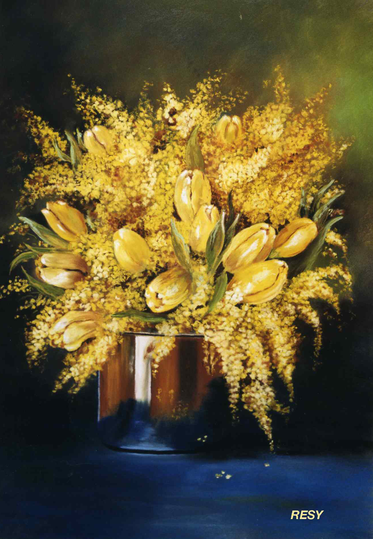 B tulipes et mimosas