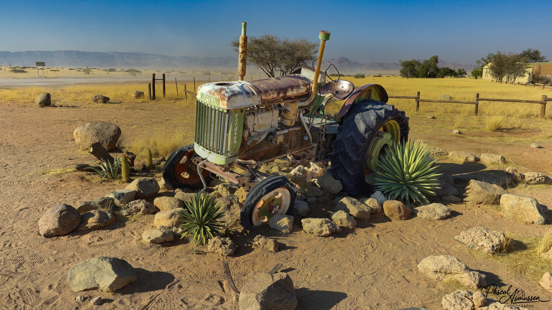 Carcasse tracteur solitaire namibie grande 