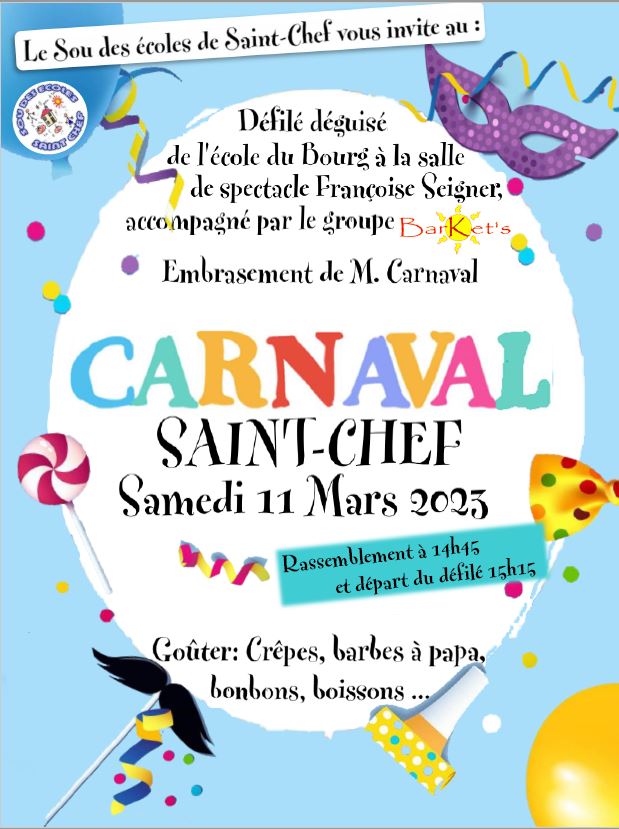 Carnaval de Saint chef le 11 mar 2023