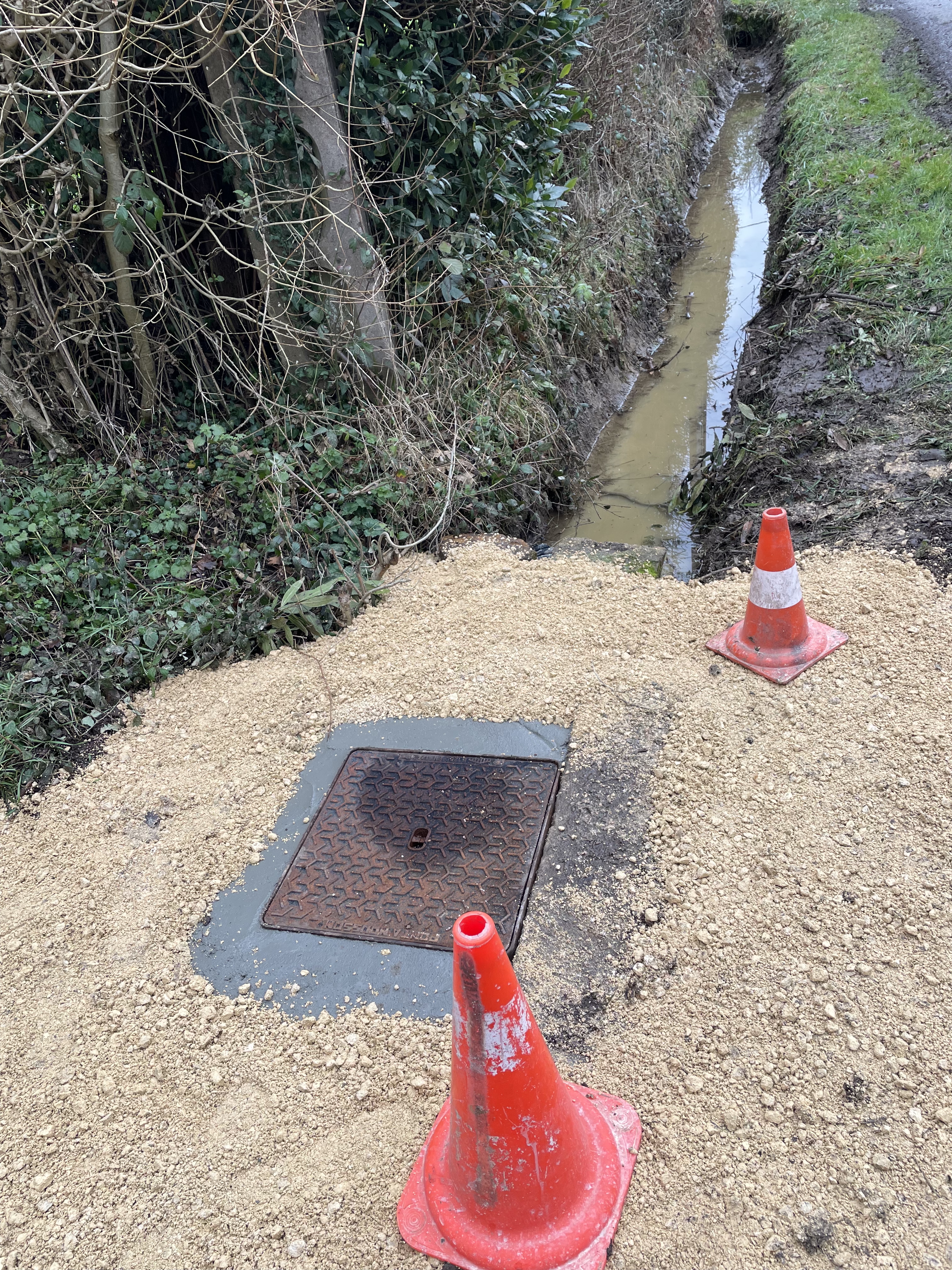 Travaux de voirie aux Perriers