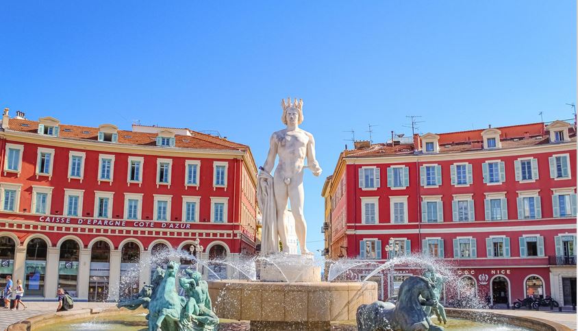 Massena place, Nice , France, French Riviera 