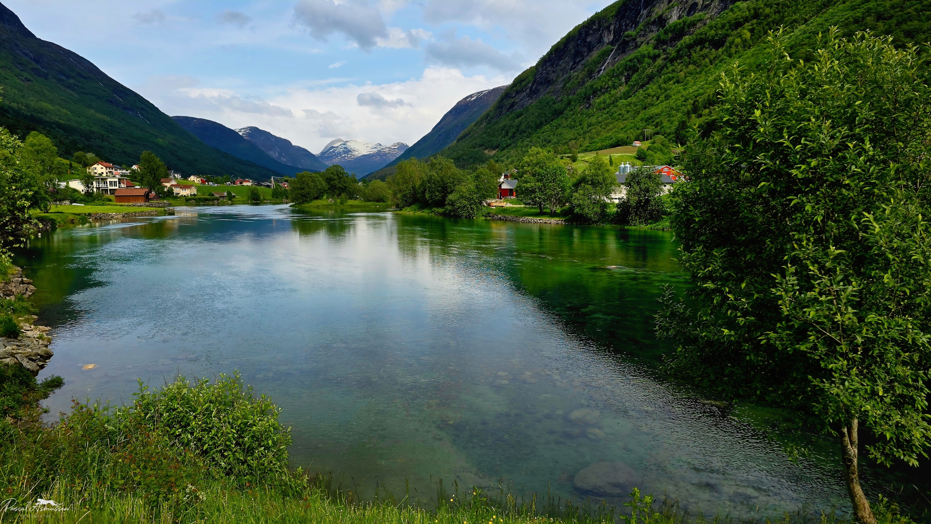 Vue sur stryn norvege grande 
