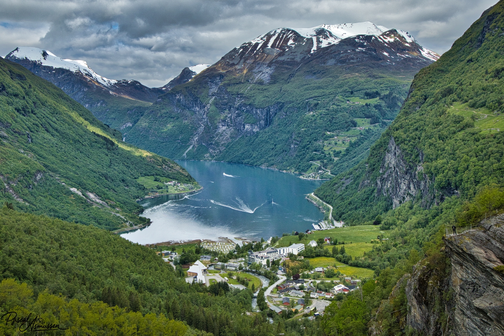 Vue sur geiranger norvege grande 