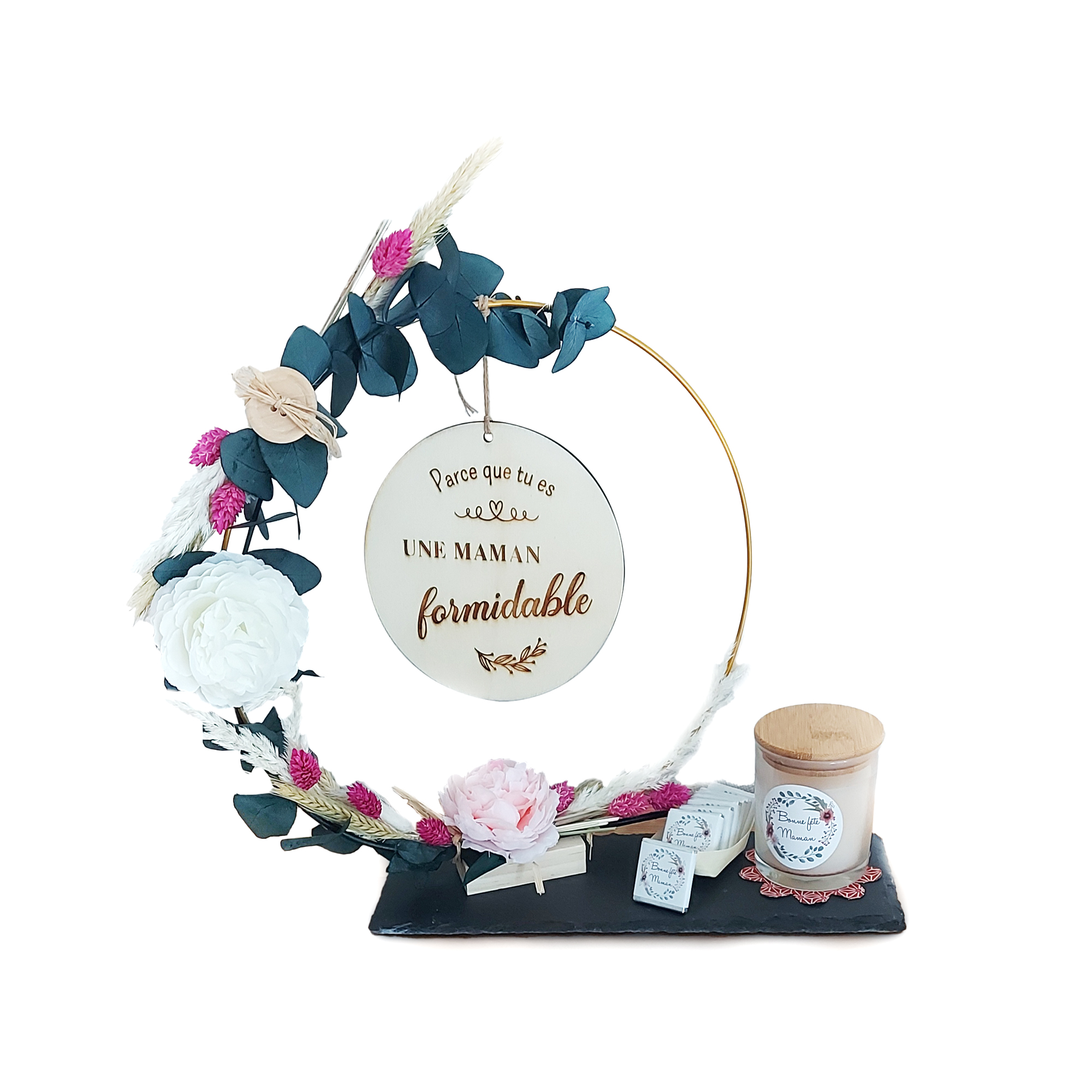 Rond fleur maman