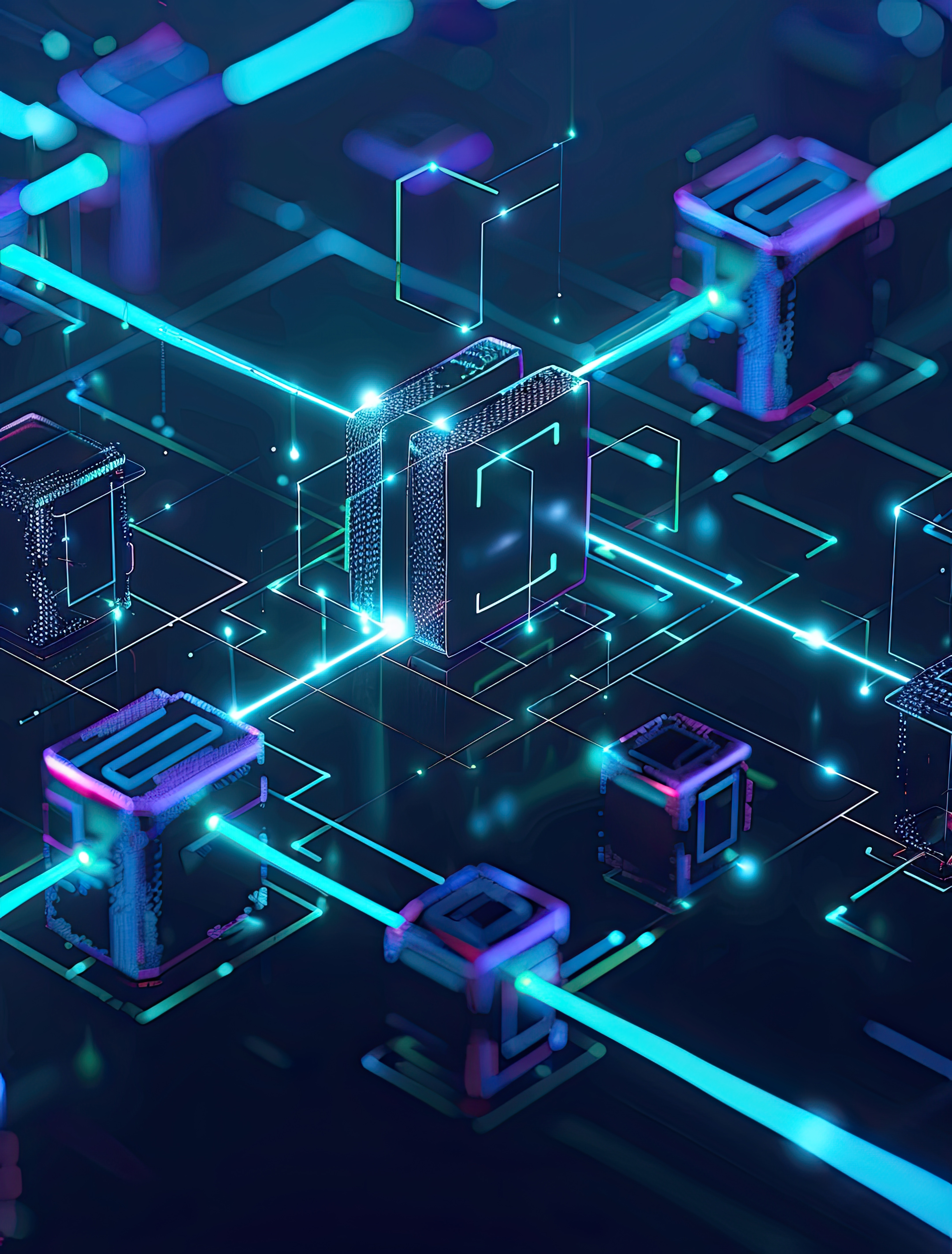 3d-rendering-blockchain-technology