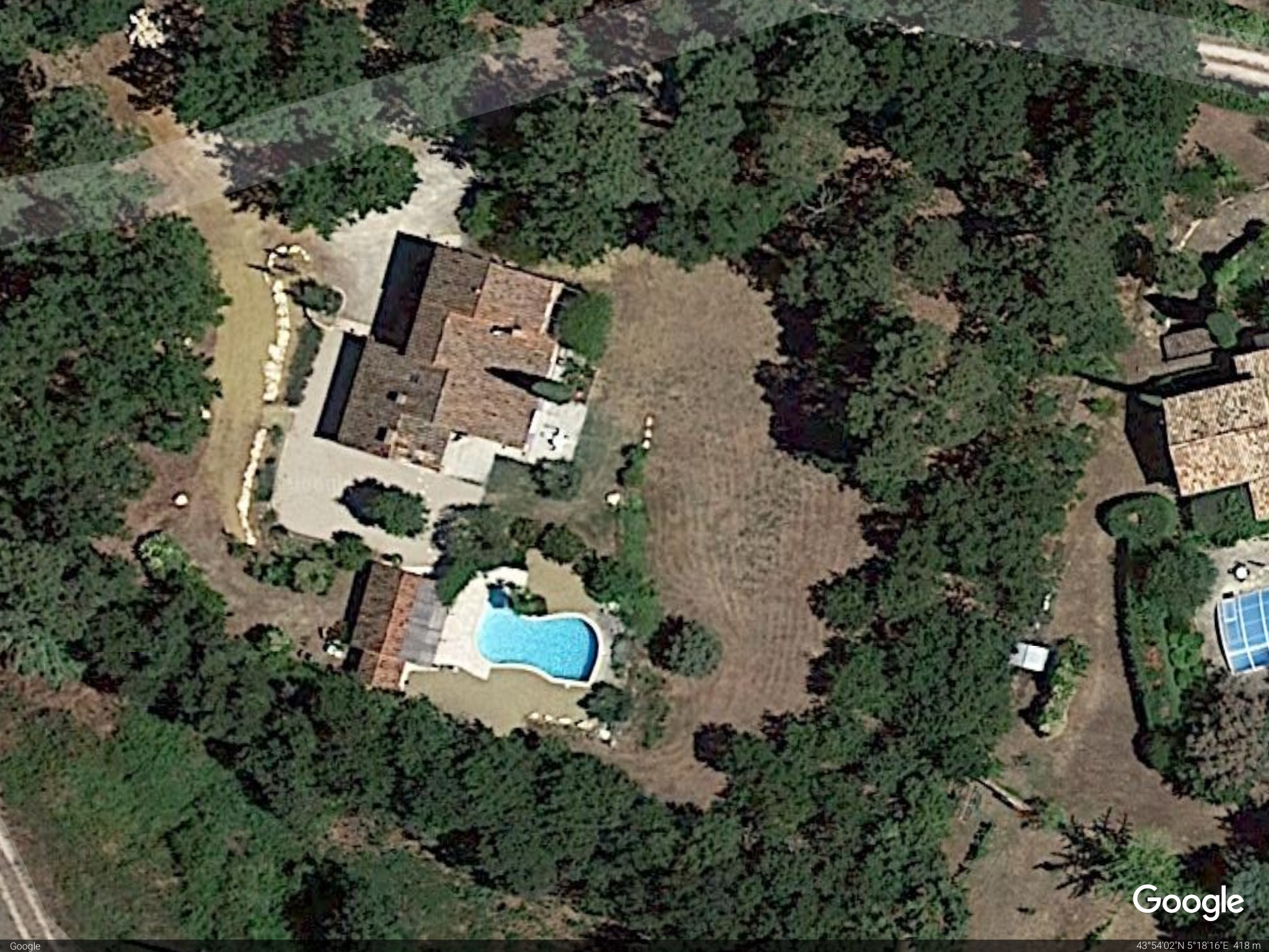 GoogleEarth Maison Roussillon 2017 