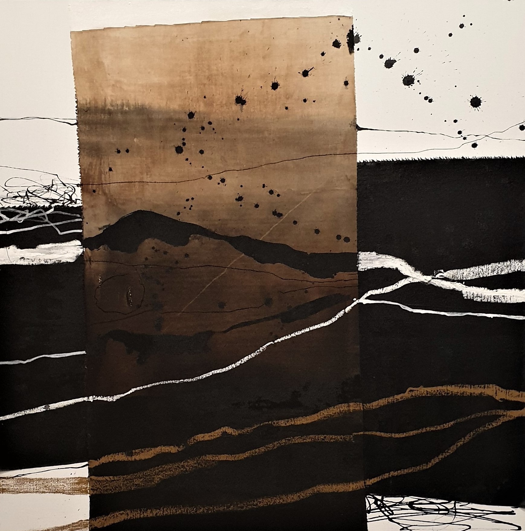 Yvonne-Dutheil-Never-a-frown-with-golden-brown-Technique-mixte-80x80cm