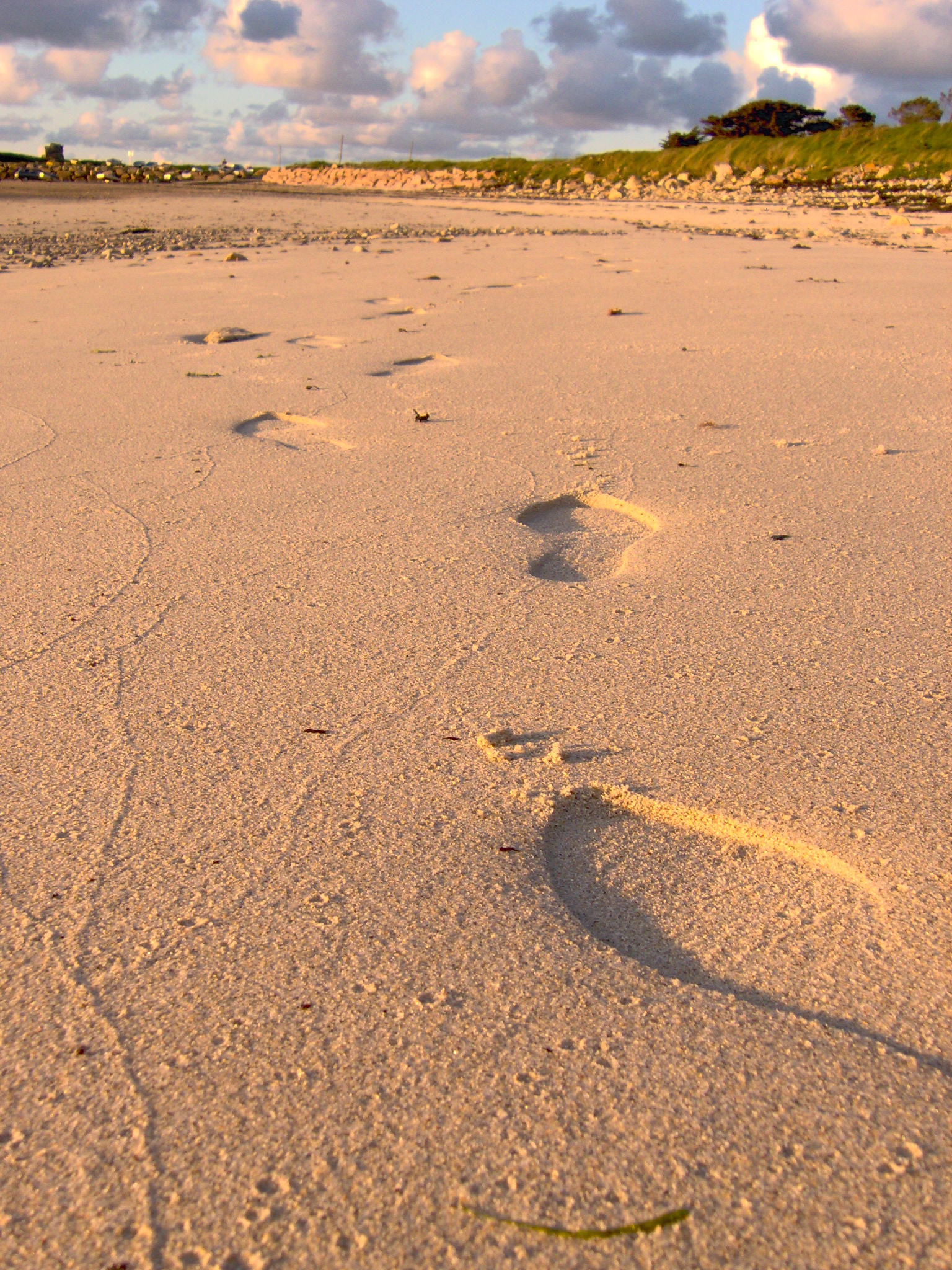 Pas sur plage Port Legoff
