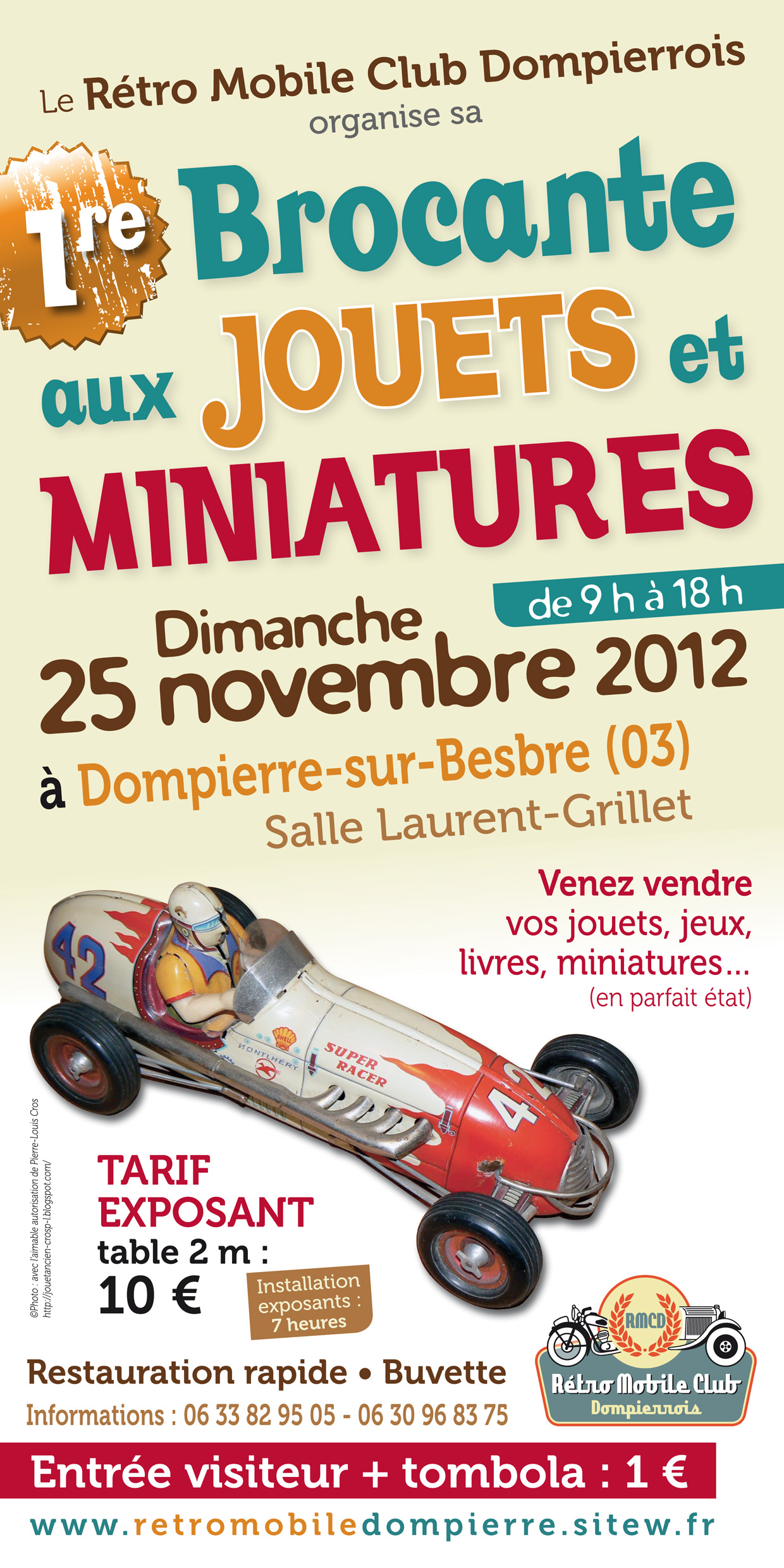 RMCD Aff BrocanteJouetsMiniatures Coul