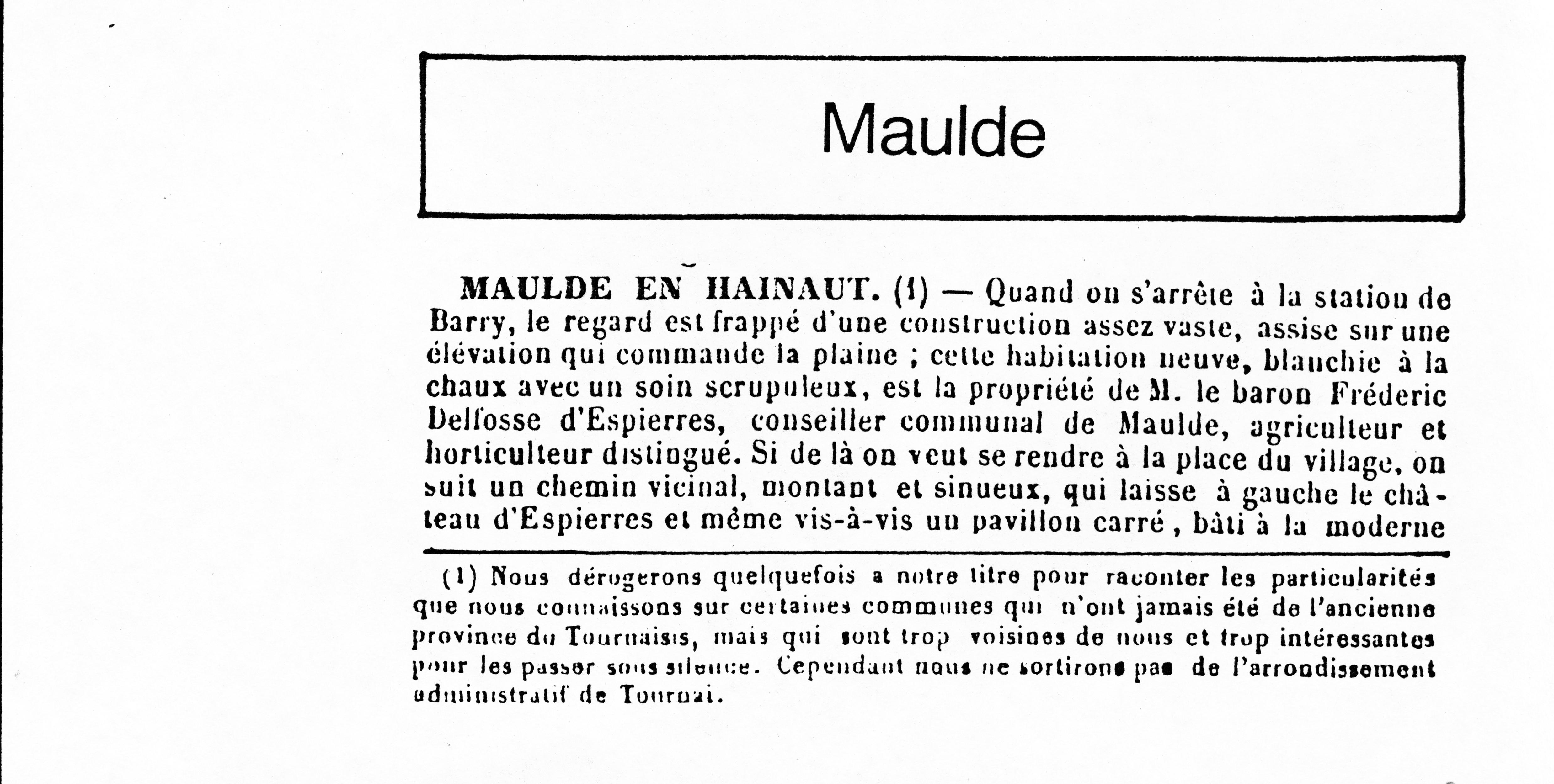 Maulde Souvenirs et legendes des communes de l jpg001