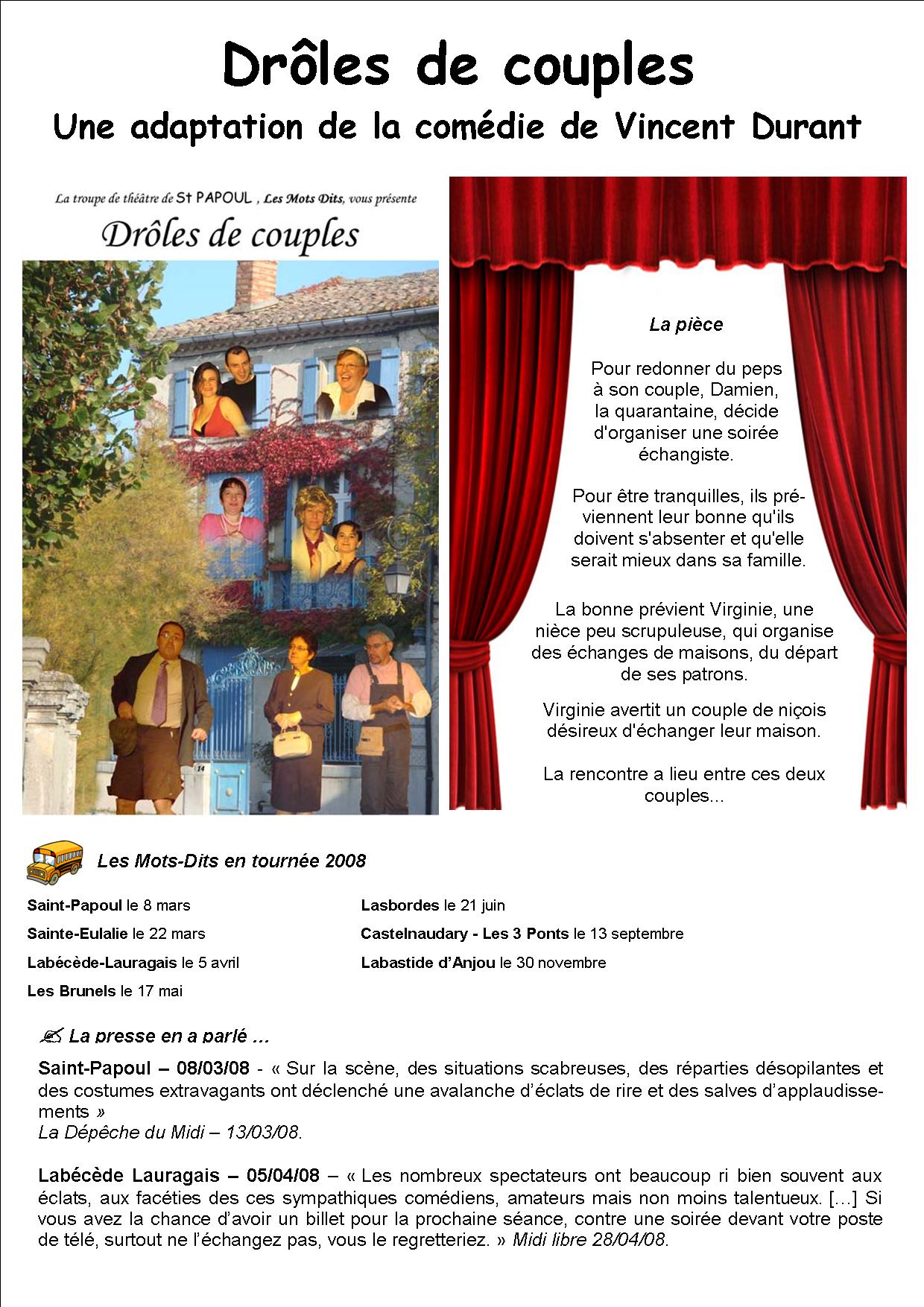Affiche panneaux Droles de couples