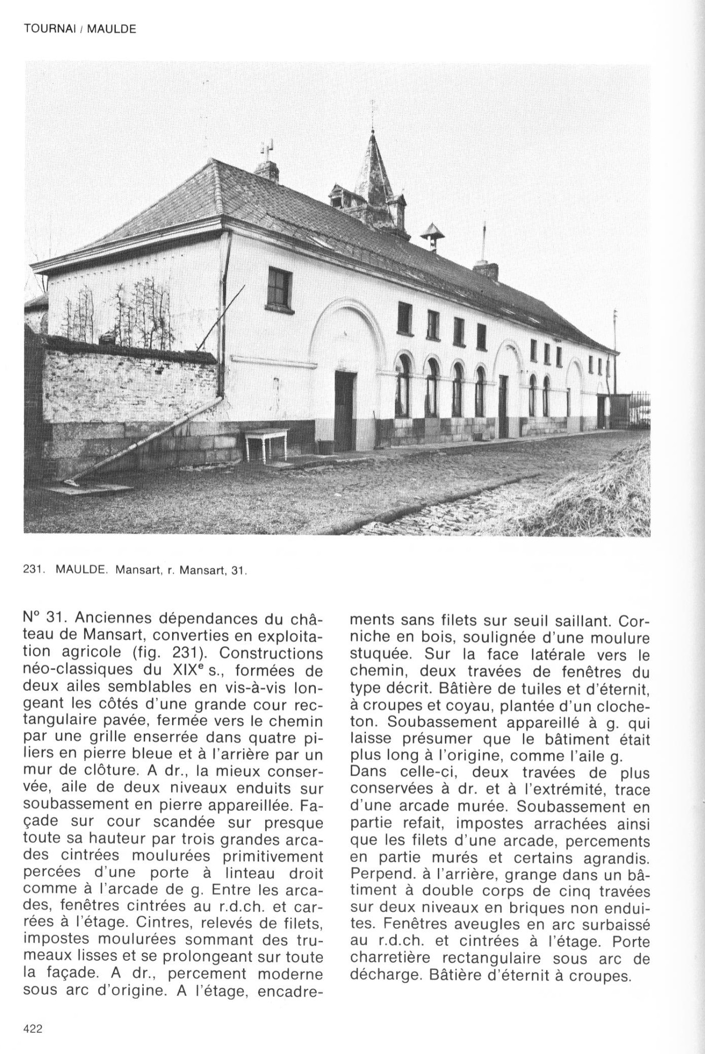 MAULDE Patrimoine monumental de la Belgique 1978 p422