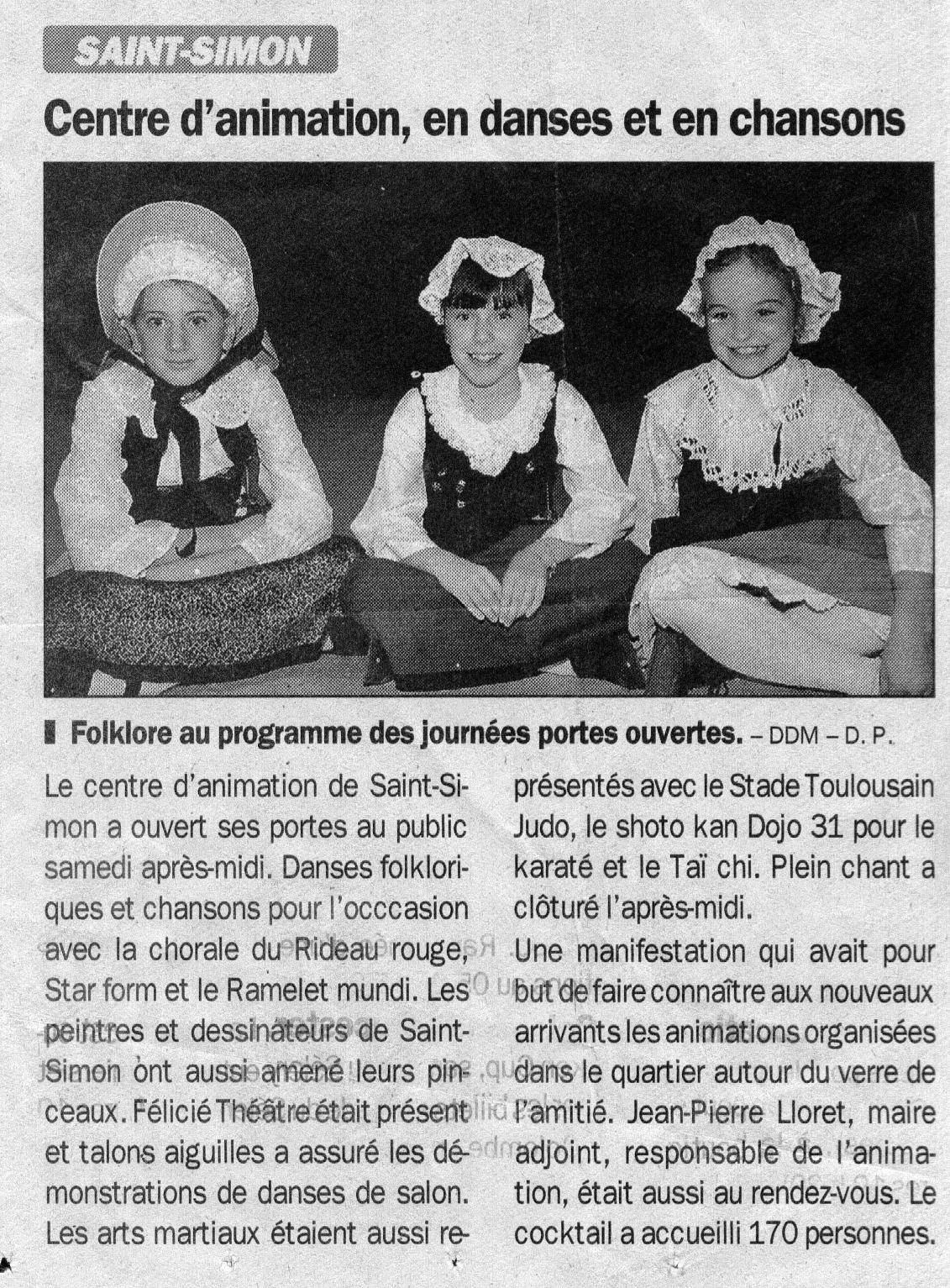 journée portes ouvertes au centre d'animation de St Simon