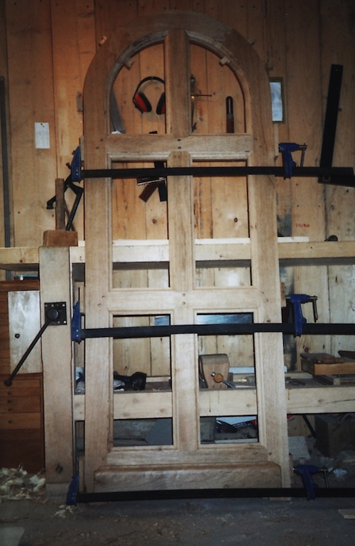 Porte en chantier verne