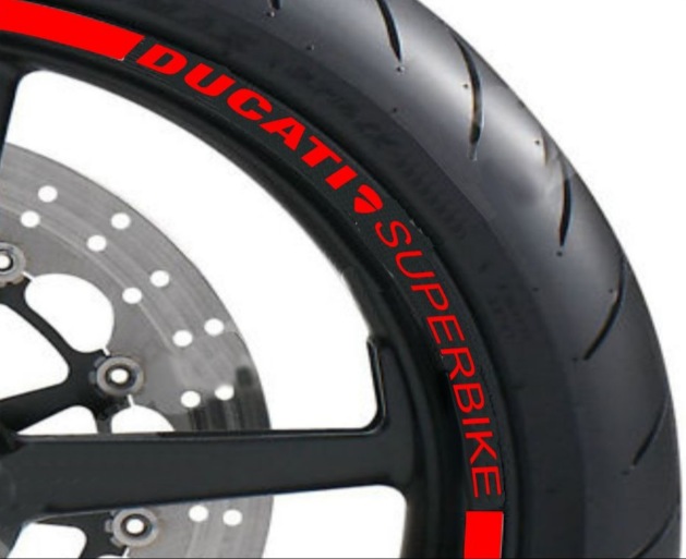 Liserets rouges logo DUCATI SUPERBIKE rouge