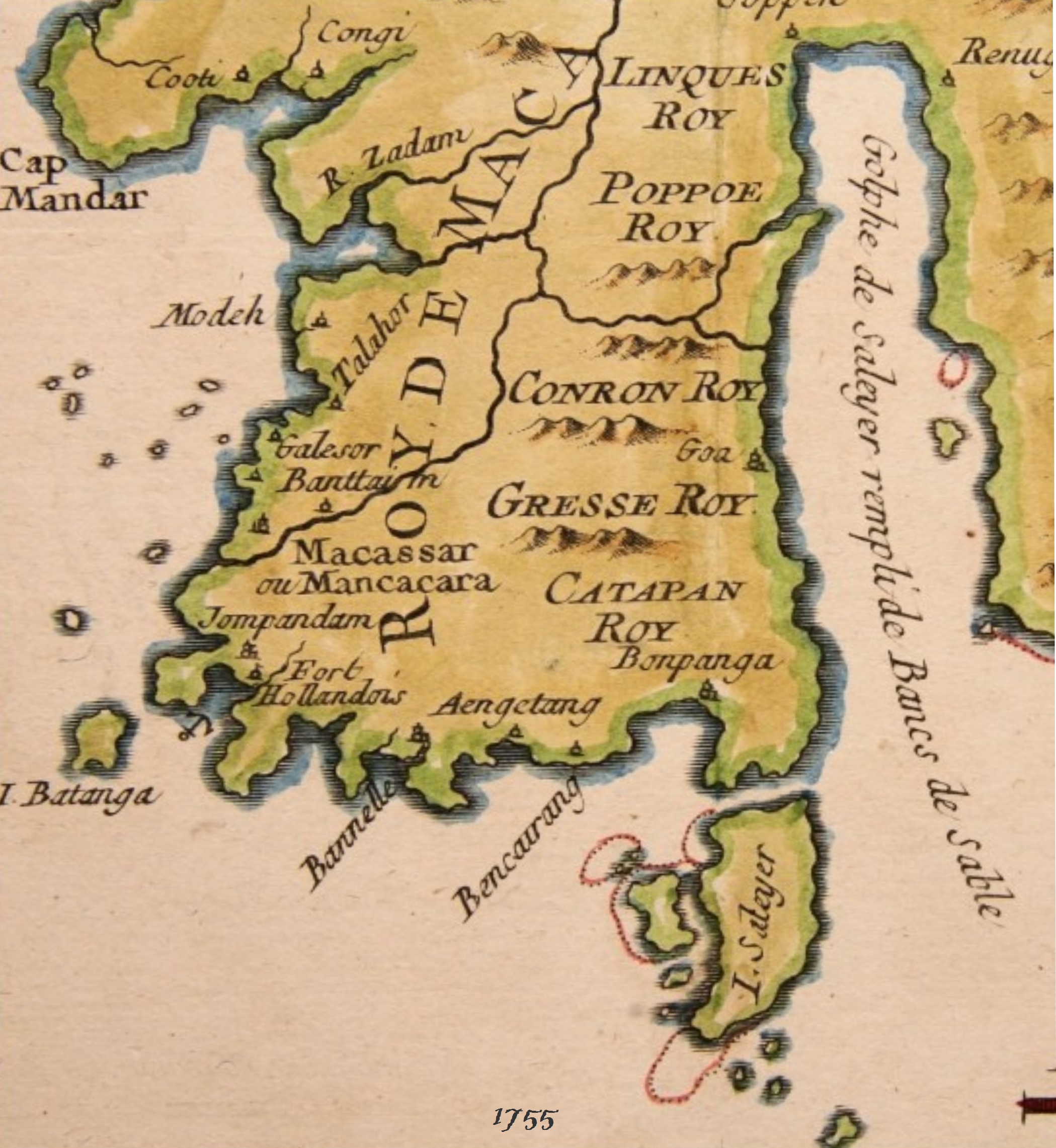 Carte 1755 selayar II