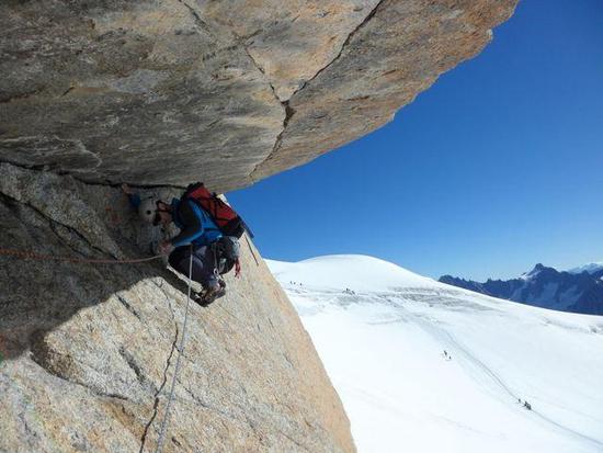 Voie rebuffat aiguille du midi imagelarge