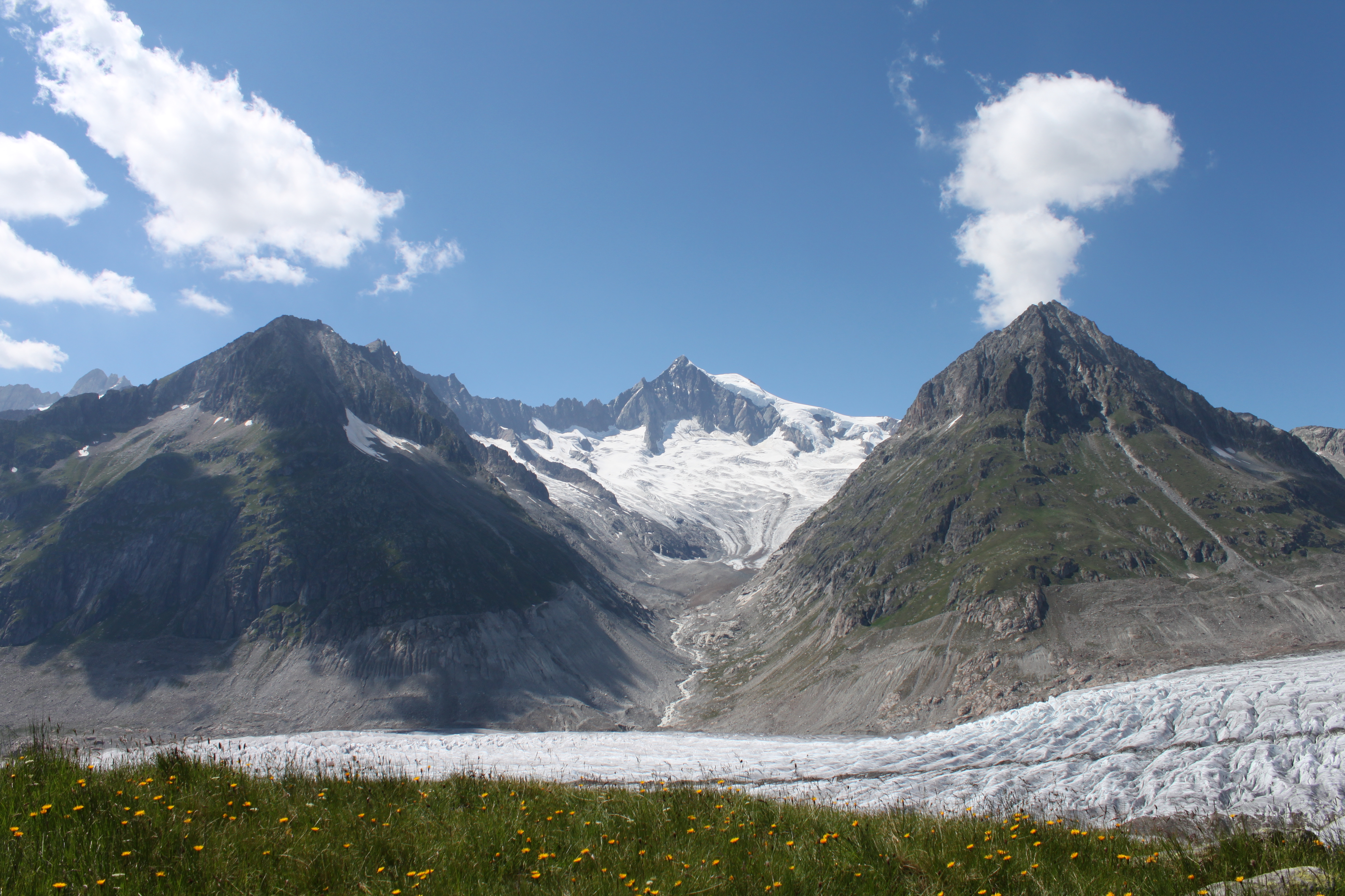 Randonnée au glacier d'Aletsch dans les Alpes suisses