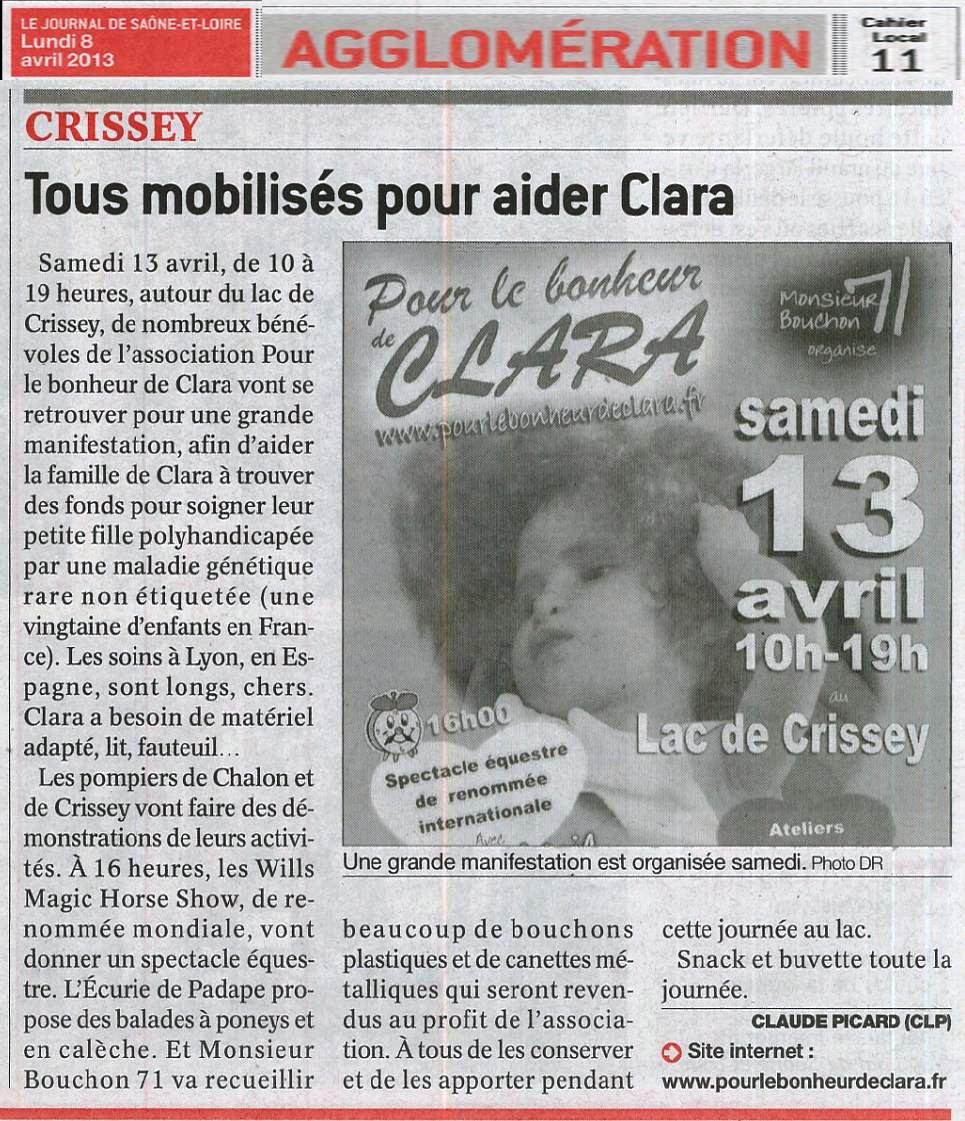 Annonce Journee 13 04 Article JSL du 08 04 2013