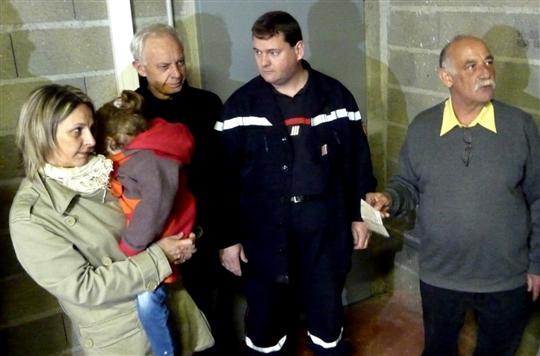 Les pompiers de Lux avec clara