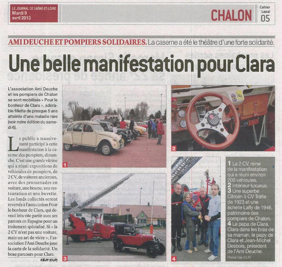 Article JSL Rassemblement 2cv 09 04 2013
