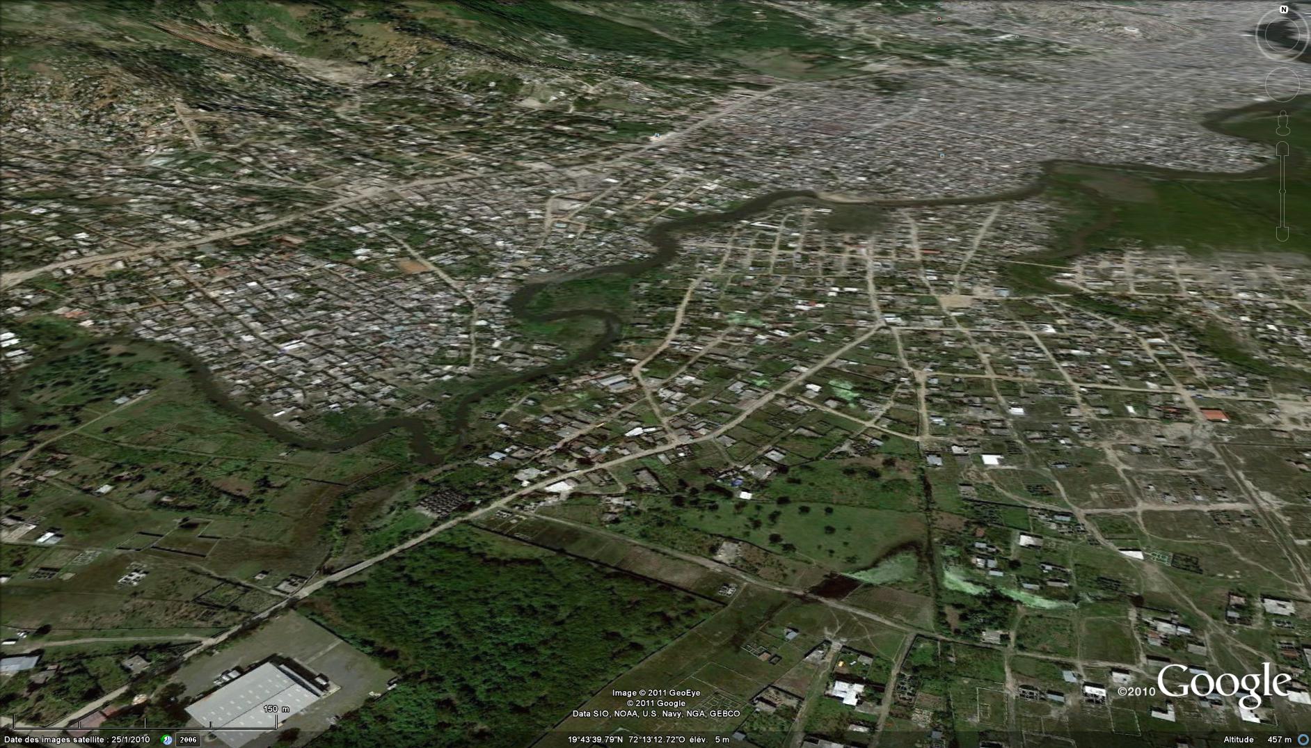 Haut du cap large incline