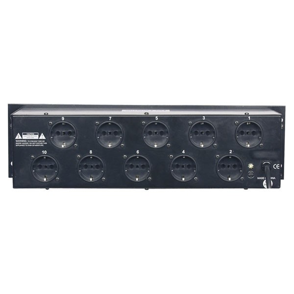 Showtec dj switch 10f rear