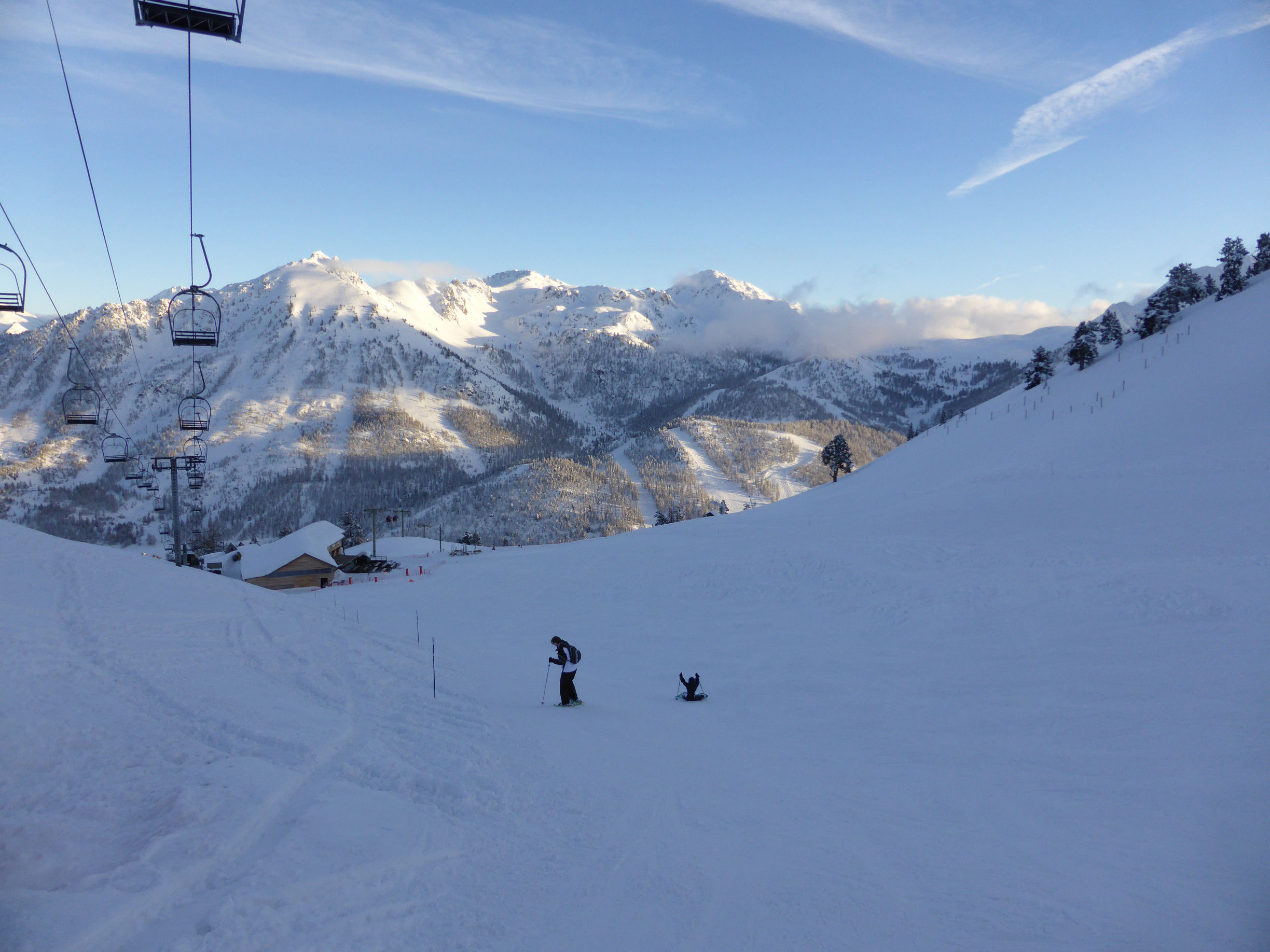 2500 m descente vers les telecabines du chalvet
